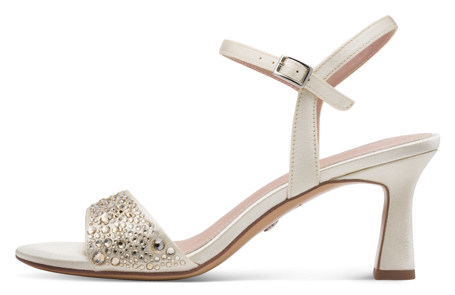 Tamaris Sandalette  Hochzeitsschuh, Abendschuh mit glitzernden Strasssteinen besetzt