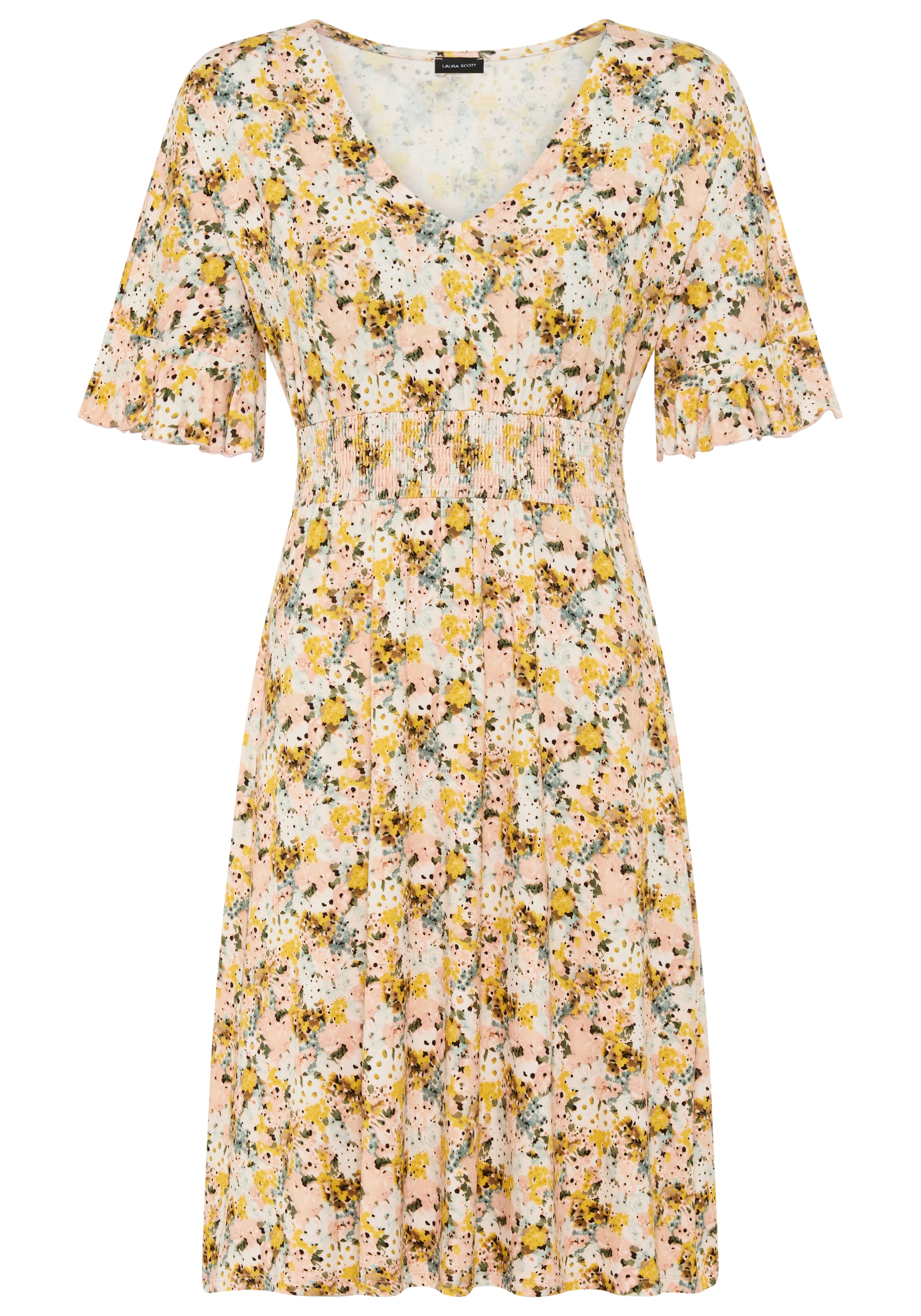Laura Scott Sommerkleid mit Blümchen-Print und verspielten Ärmeln