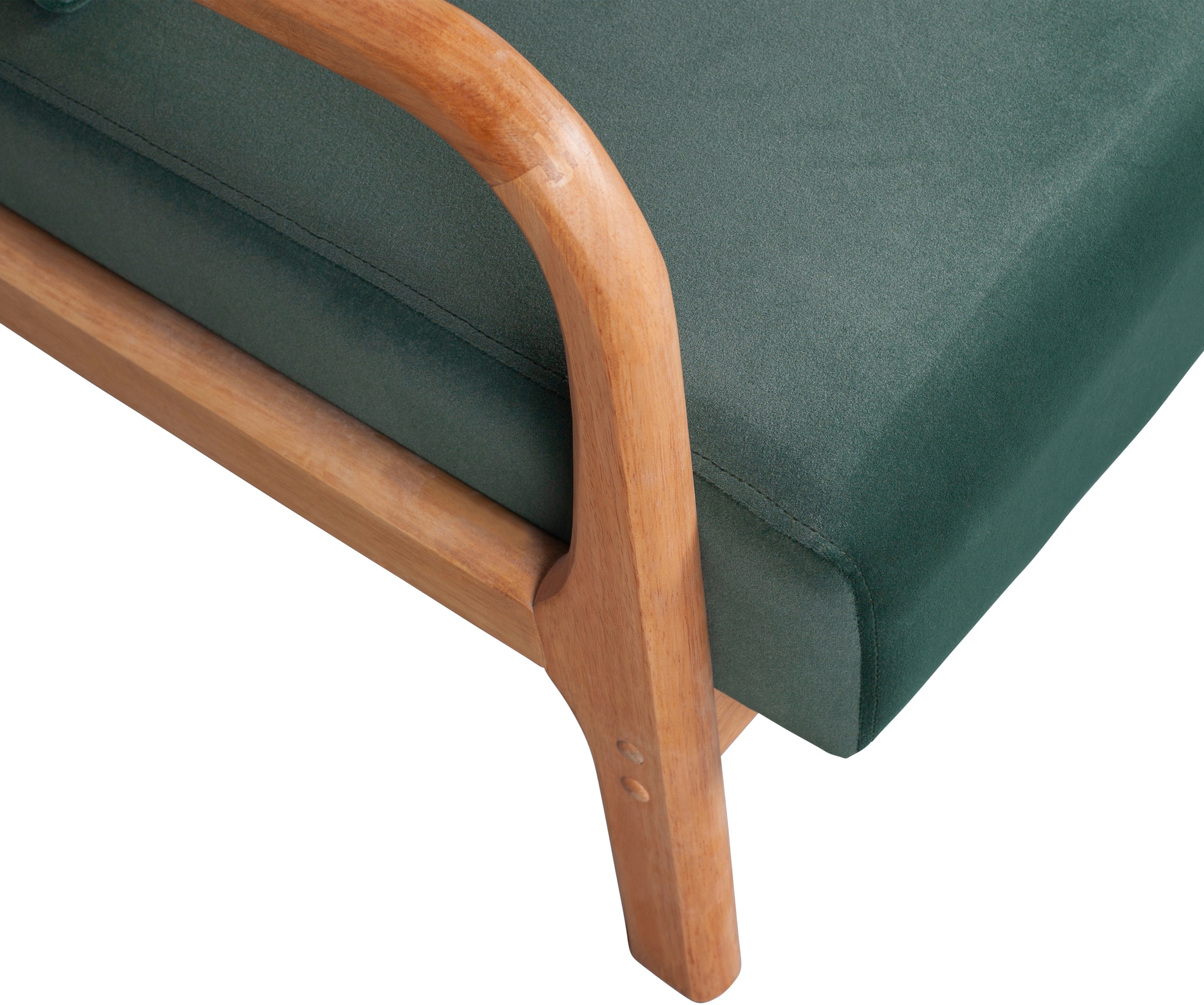 WOOOD Loungesessel »Mark mit Gewebtem Bezug und Gummibaumholz-Rahmen B 67 x T 82 x H 75 cm« Gute Verschleißfestigkeit, Tragkraft 135 kg, separates Rückenkissen