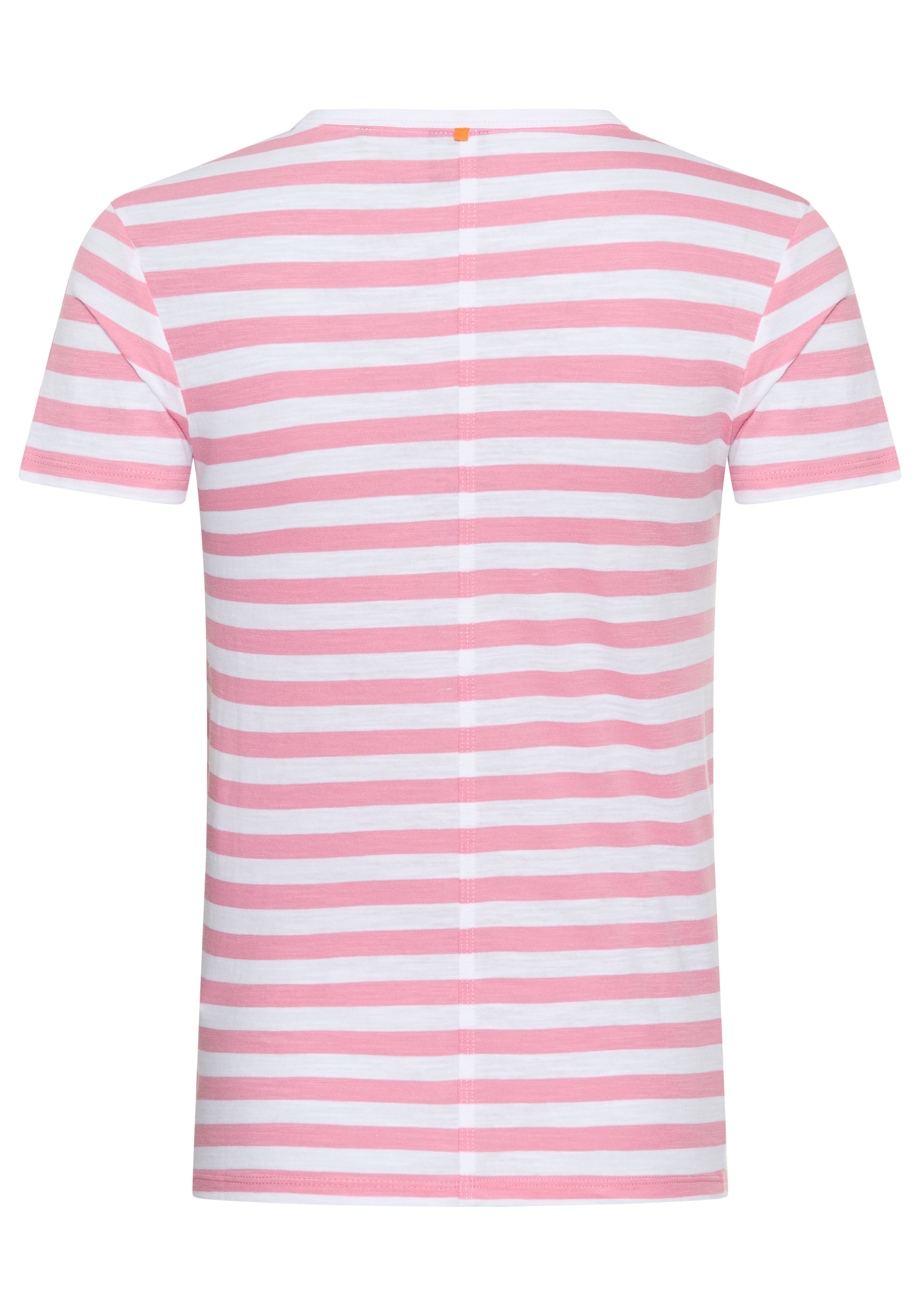 BOSS ORANGE T-Shirt »Esla Striped Premium Damenmode«, Premium Damenmode, im gestreiften Design