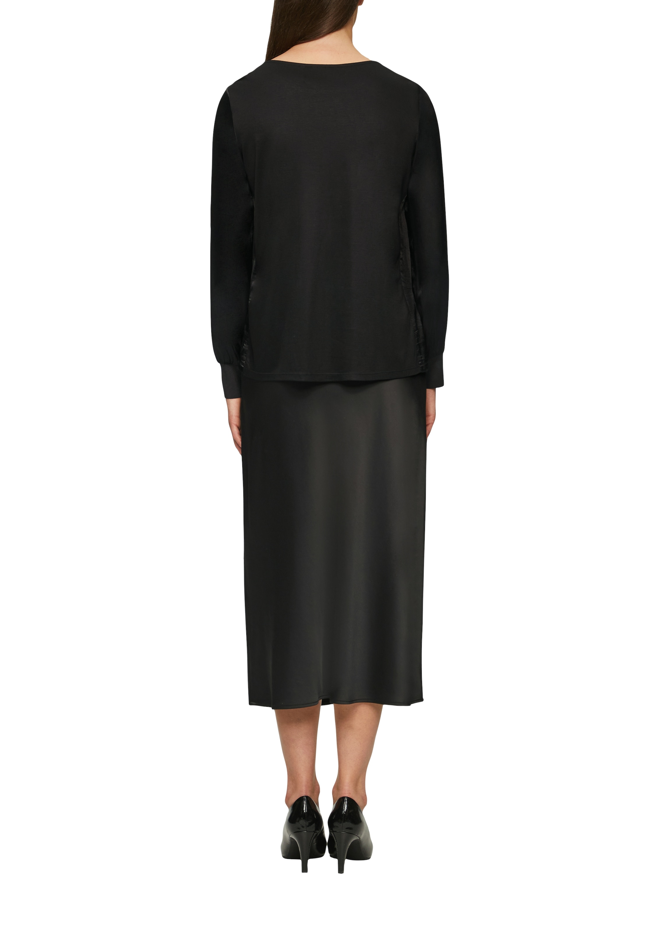 s.Oliver BLACK LABEL Langarmshirt, mit U-Boot Ausschnitt