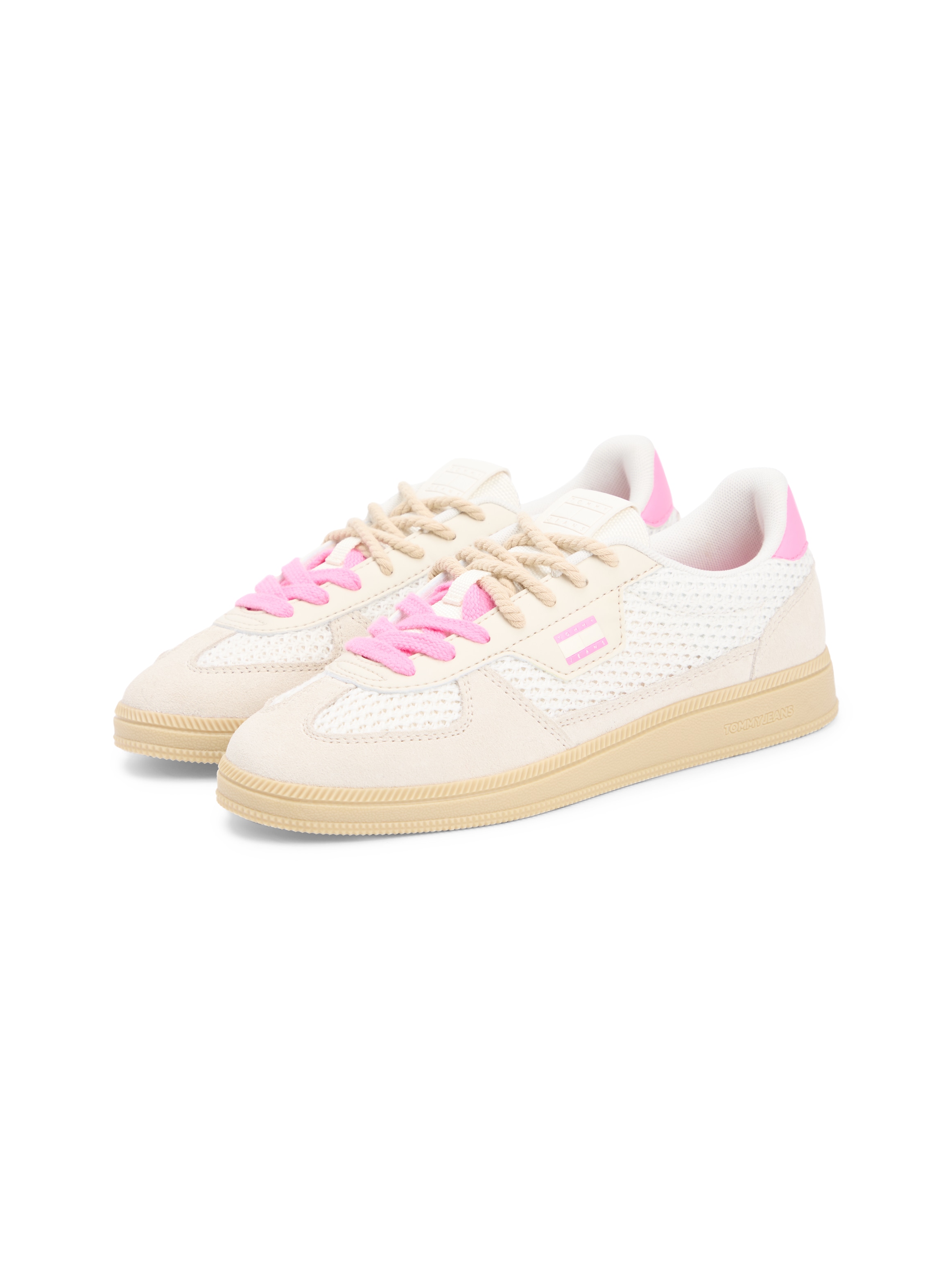 Tommy Jeans Sneaker »THE GREENWICH EDGE KNIT«  Freizeitschuh, Schnürer, Halbschuh mit Kontrastbesatz