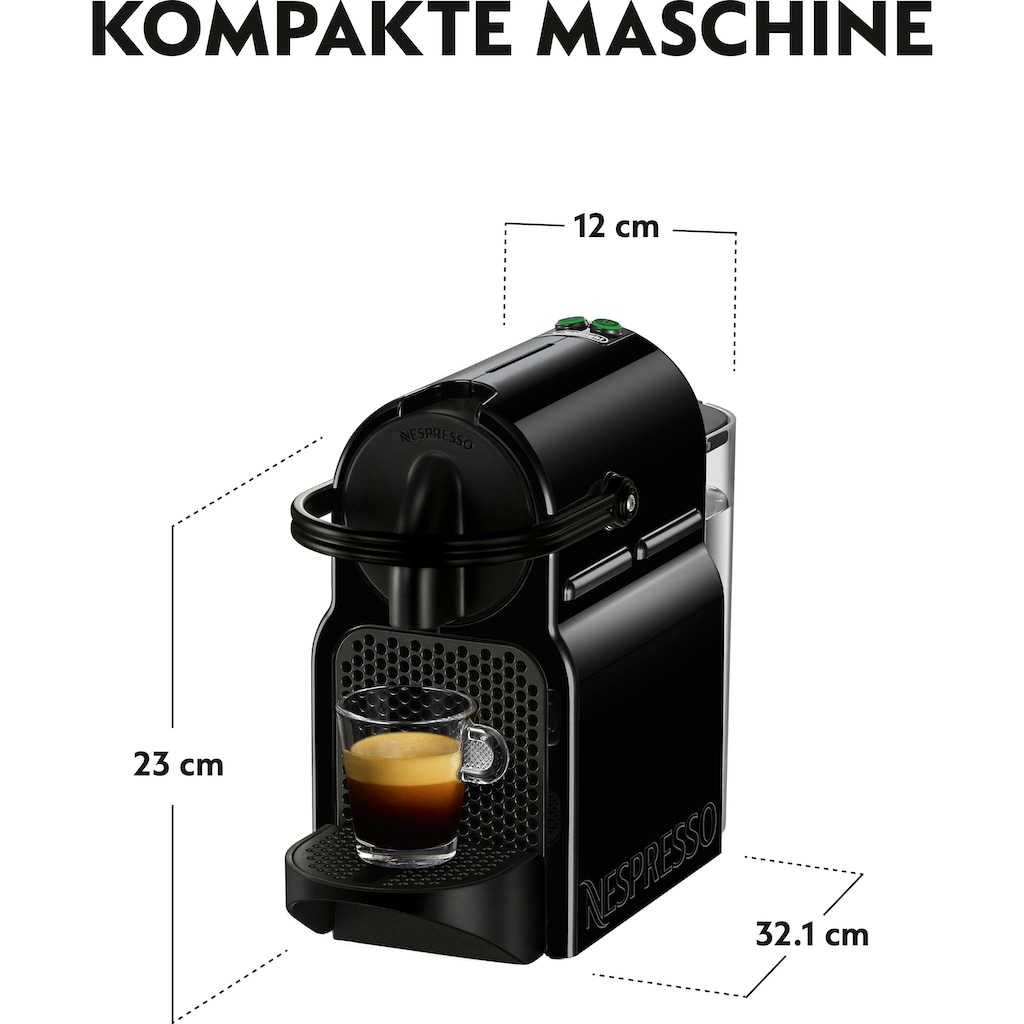 Nespresso Kapselmaschine »Inissia EN 80.B von DeLonghi, Black«, inkl. Willkommenspaket mit 14 Kapseln