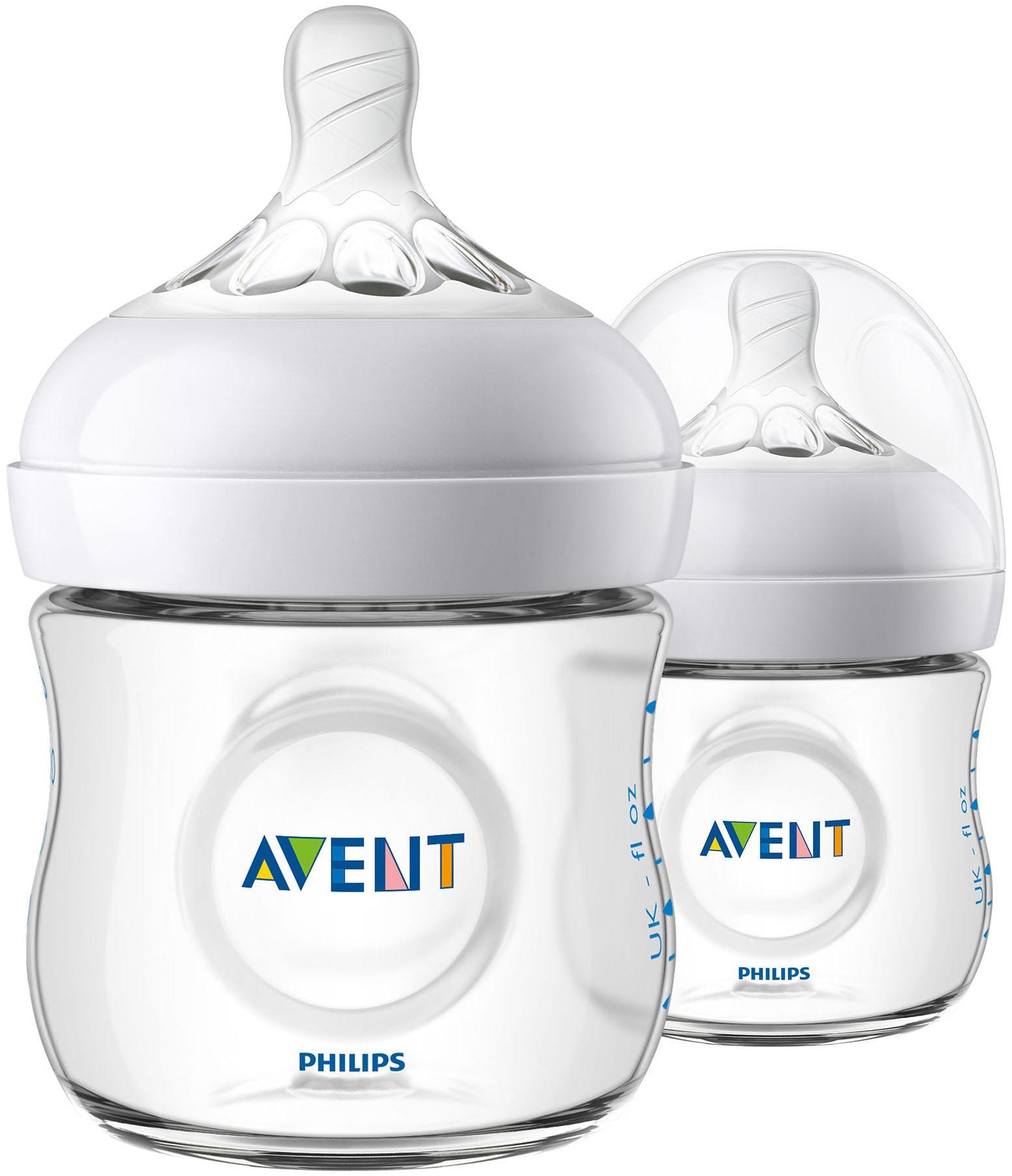 Philips AVENT Babyflasche »Natural Flasche SCF030/27«, (5 tlg., 2er-Pack), Anti-Kolik-System