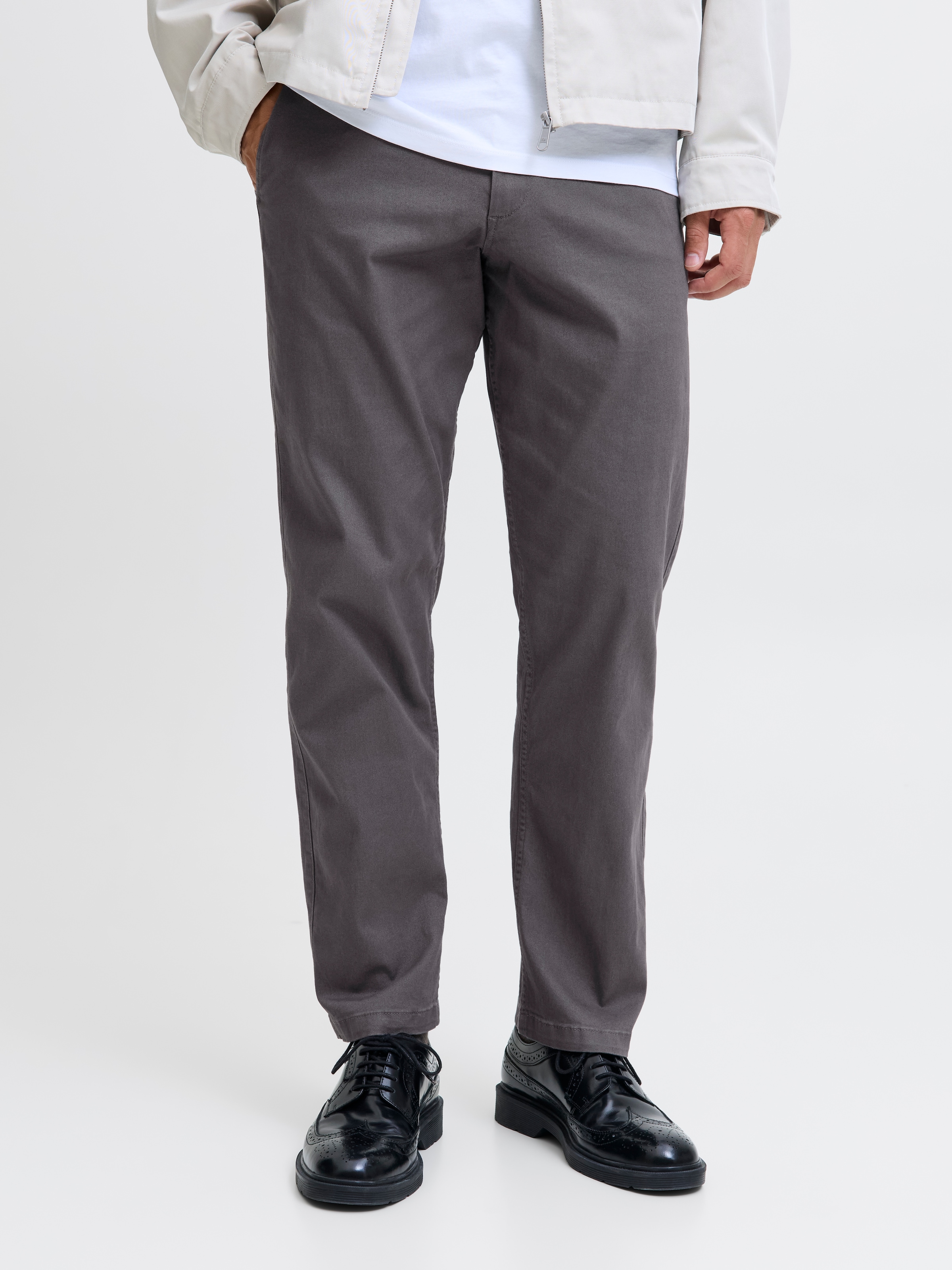 Jack & Jones Chinohose »JPSTKANE DAVE CHINO 2PK MP NOOS«, (Packung, 2 tlg.), In vorgewaschener Qualität