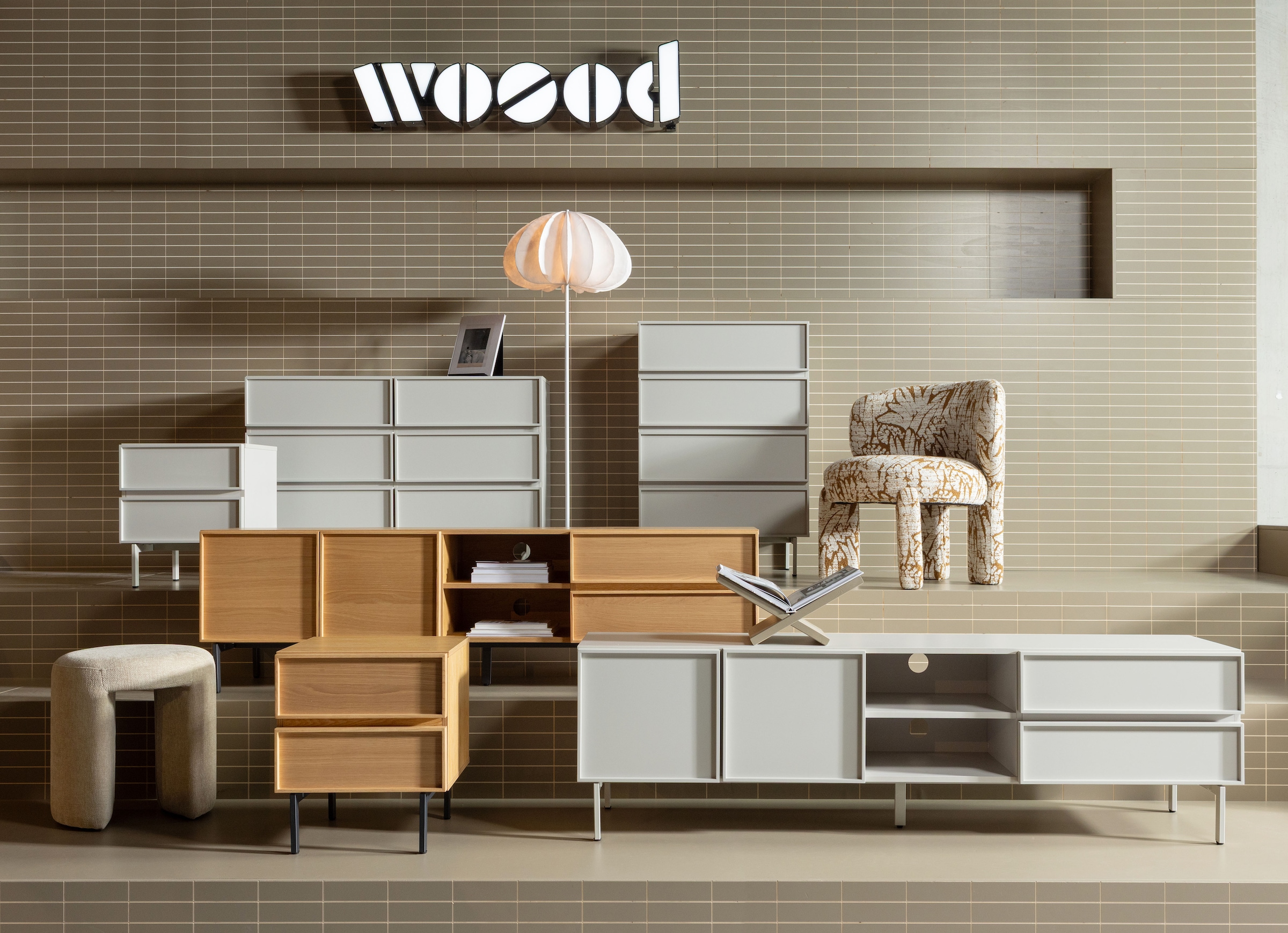WOOOD Nachtkommode »Tours mit kompakter Ausführung und Melamin-MDF B 45 x T 42 x H 51 cm« Tragkraft Deckplatte 50 kg, kratz- und hitzebeständig