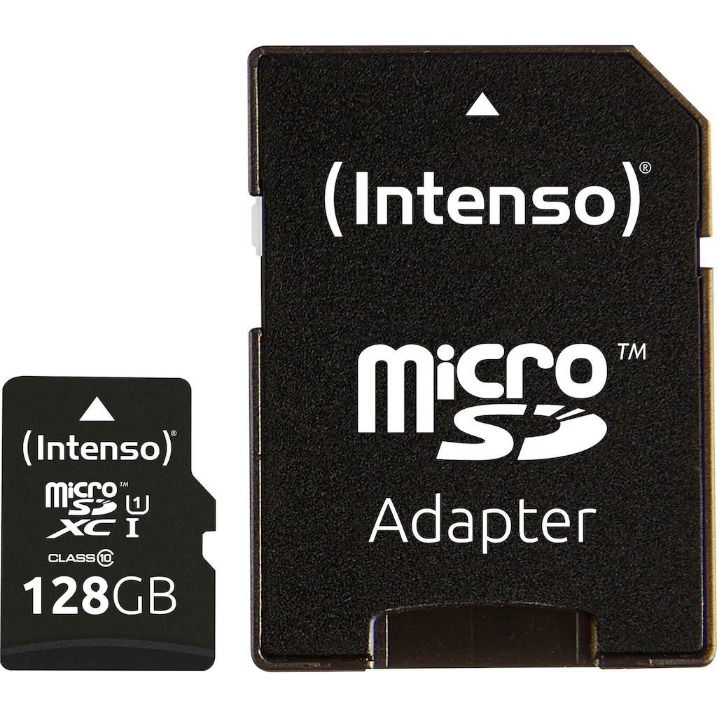 Intenso Speicherkarte »microSDHC UHS-I Premium + SD-Adapter«, (45 MB/s Lesegeschwindigkeit)