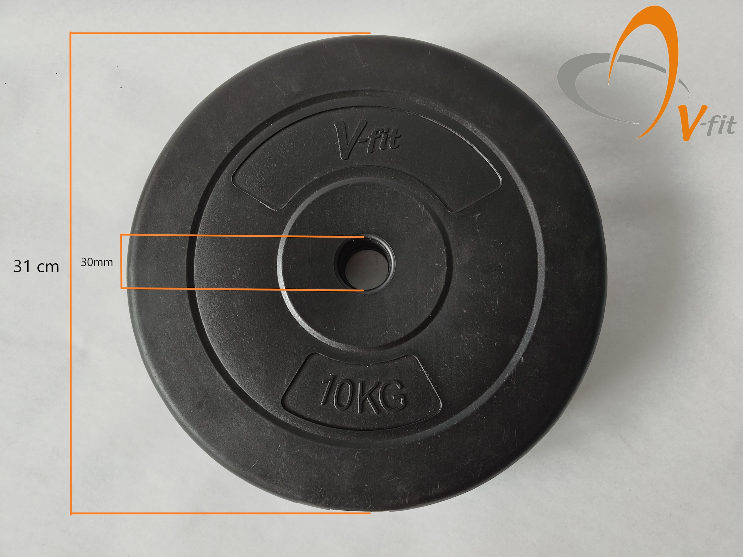 V-Fit Hantelscheiben »Hantelscheibe 10 kg« 20 kg Set, 2 tlg.
