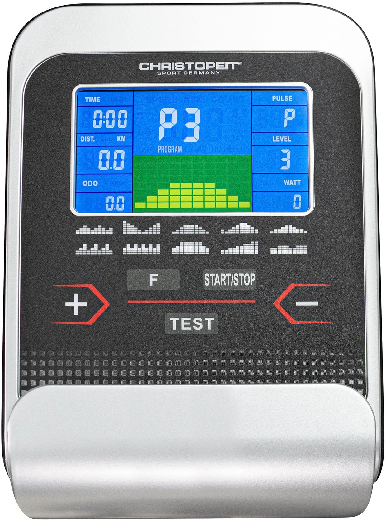 Christopeit Sport® Ergometer »AX 4000 inkl. Pulsgurt«, (Heimtrainer Fahrrad), Schwungmasse ca. 8 kg, 24 Widerstandsstufen