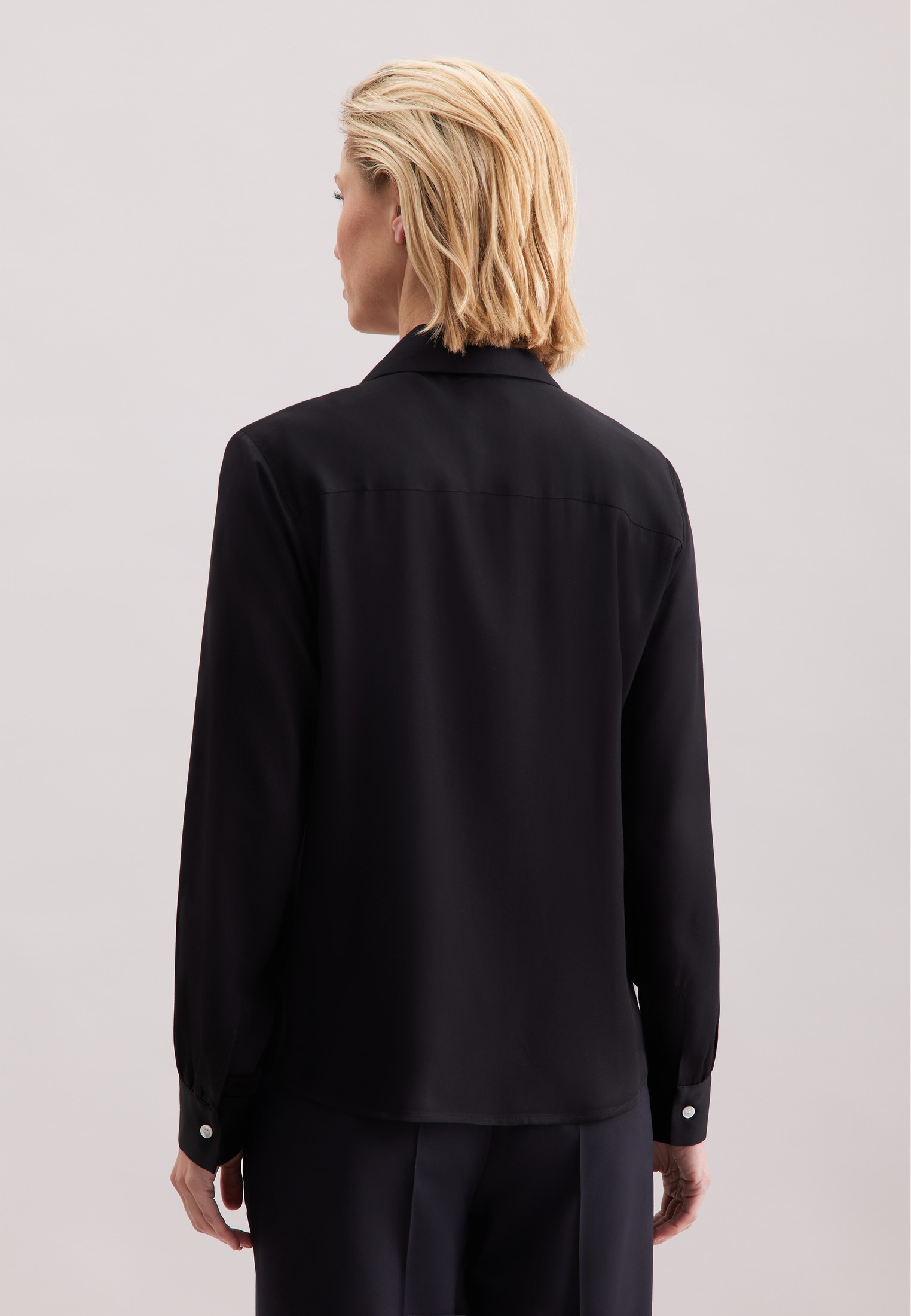 seidensticker Hemdbluse »Schwarze Rose«, 1/1 Kragen Uni