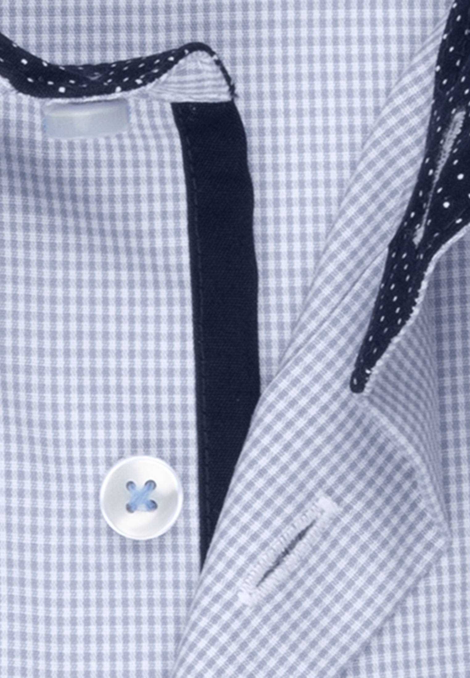 seidensticker Businesshemd »Shaped«, Shaped Langarm Kentkragen Karo