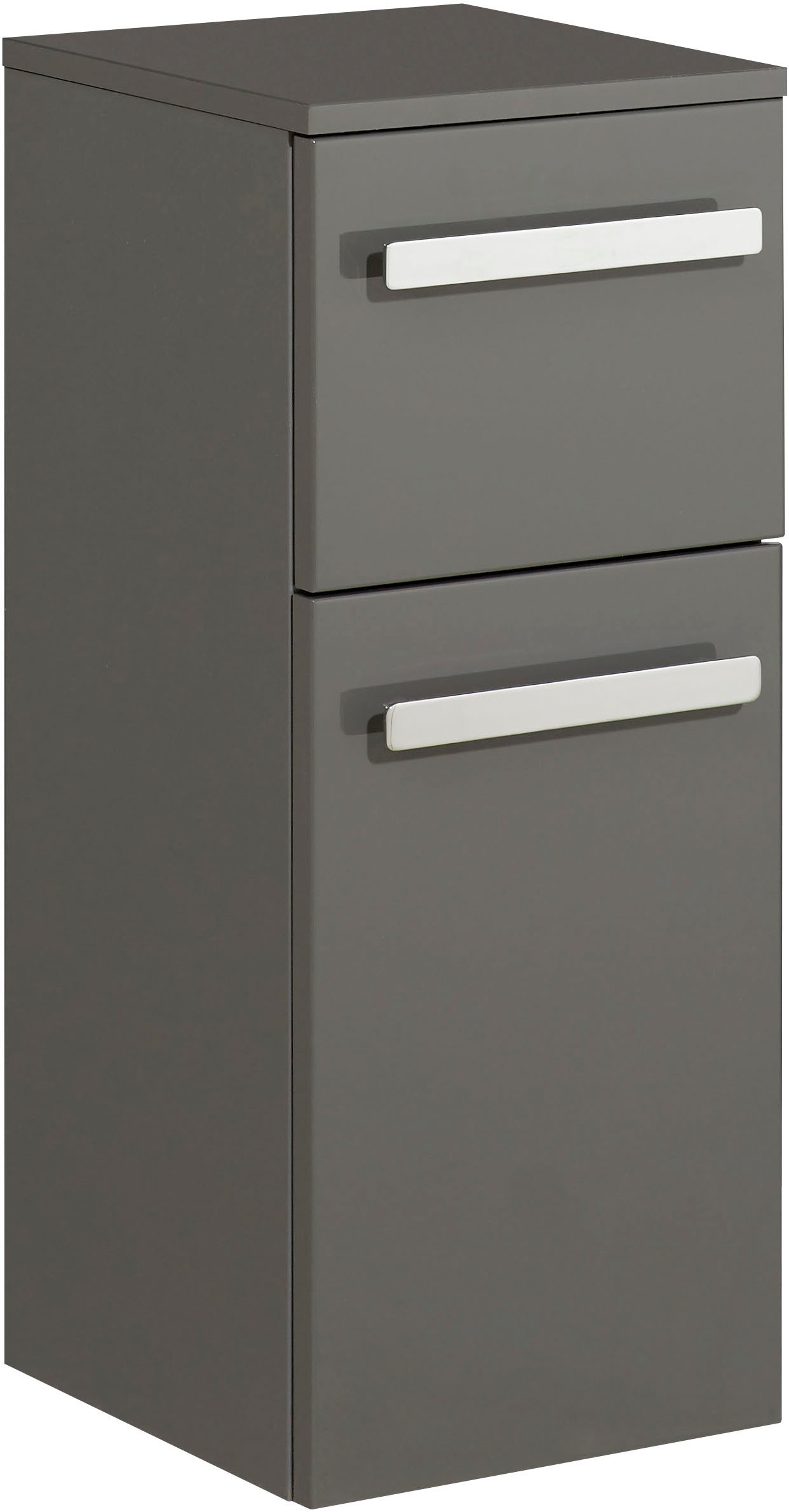 Saphir Badmöbel-Set »Serie 4005, vormontiert, Glaswaschbecken, Spiegelschrank«, (Set, 5 St.), Badezimmer-Set mit Unterschrank, Midischrank, inkl. Türdämpfer