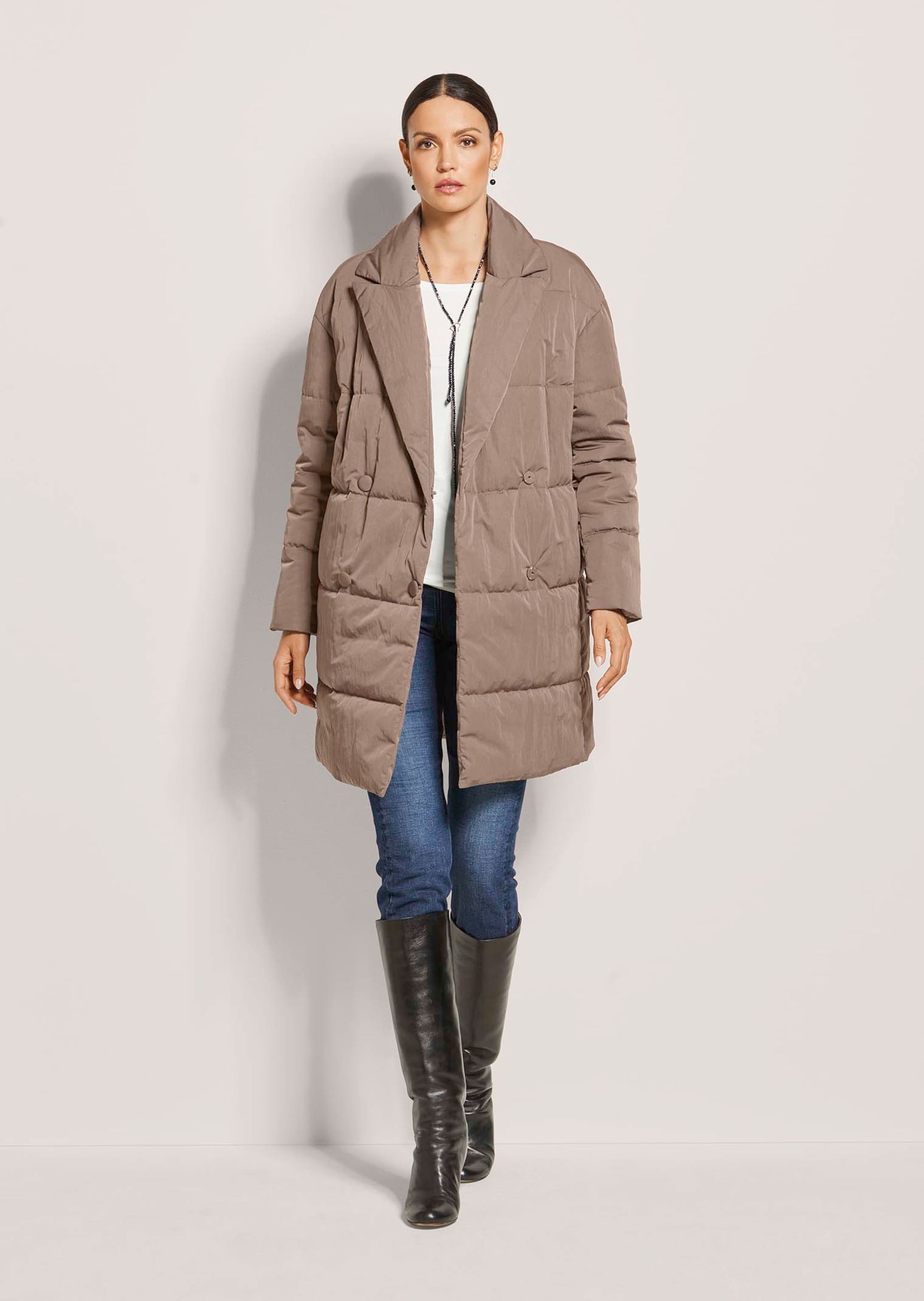 MADELEINE Kurzjacke »Parka Eleganter Wintermantel im Oversized-Look« Daunenstepp