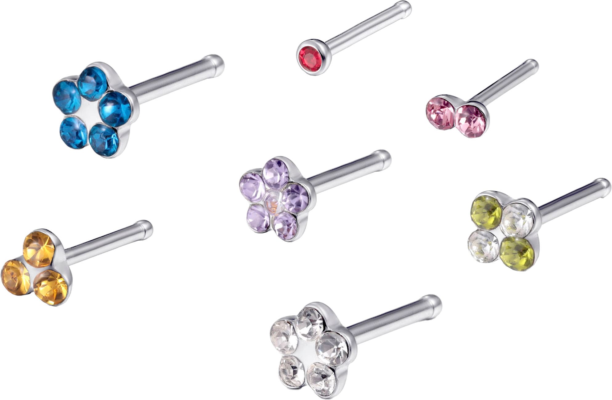 Nasenpiercing-Set »Multipack Schmuck Geschenk Edelstahl Piercing Nasenstecker Flower«,...