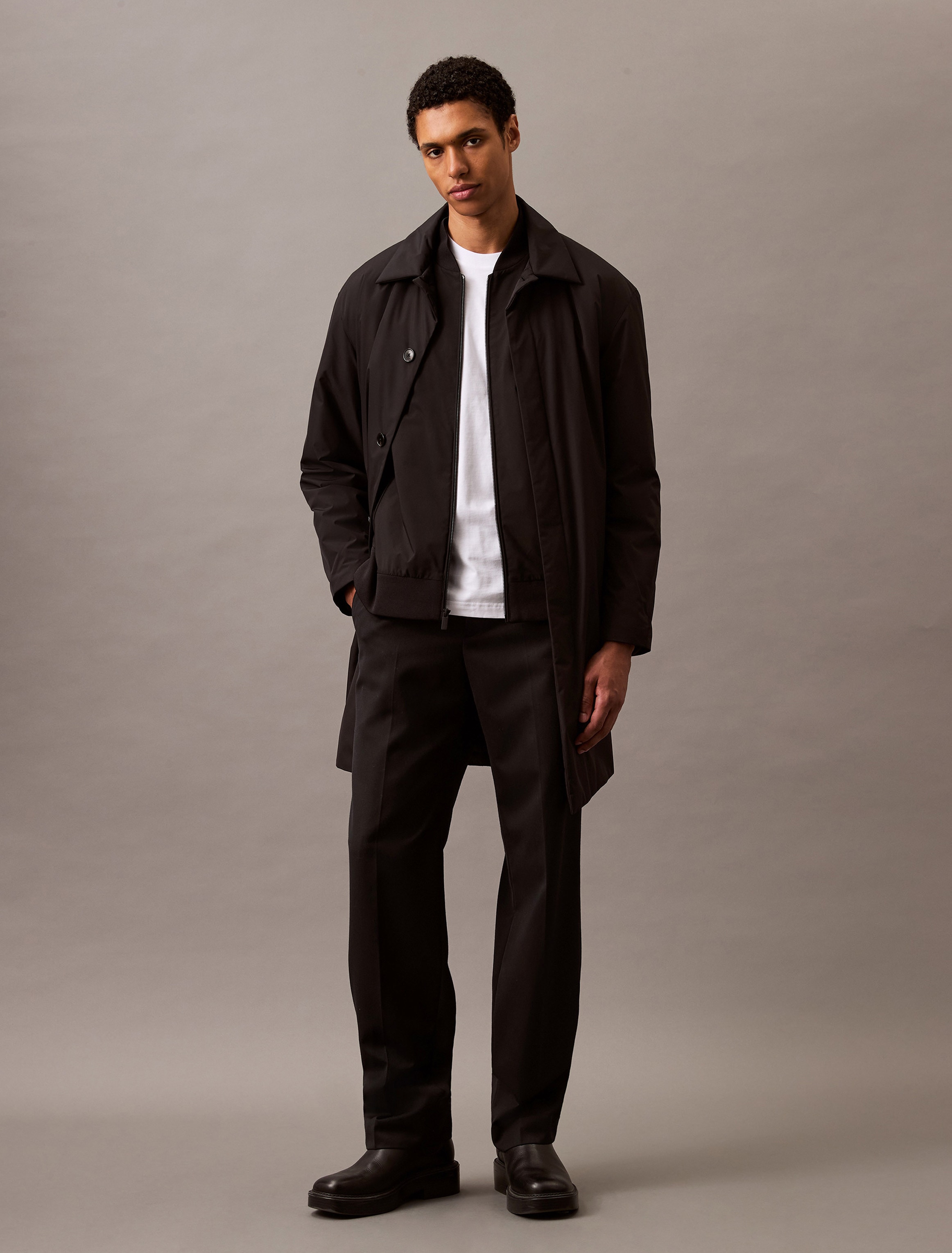 Calvin Klein Bomberjacke »MATTE BOMBER« ohne Kapuze Regular fit, mit Rundhalsausschnitt