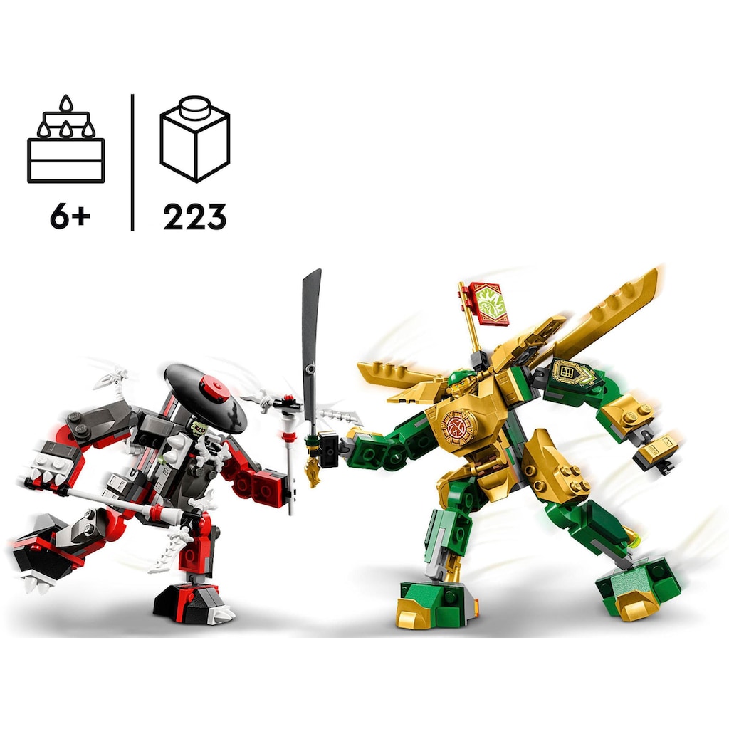 LEGO® Konstruktionsspielsteine »Lloyds Mech-Duell EVO (71781), LEGO® NINJAGO«, (223 St.)