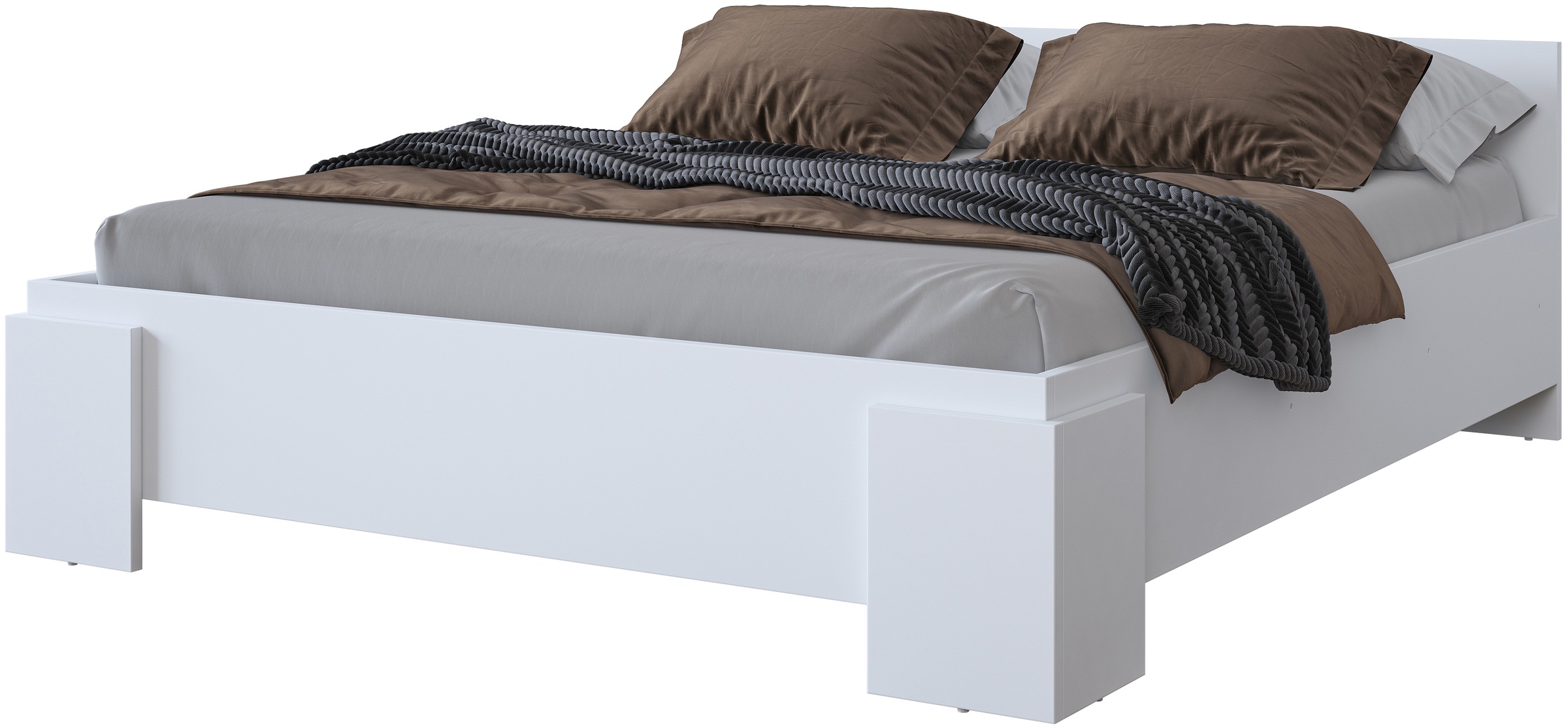 Home affaire Bettgestell »India, FSC-zertifizierter Holzwerkstoff, Made in Europe«, Doppelbett 160x200 oder 180x200cm, weiß oder schieferfarben