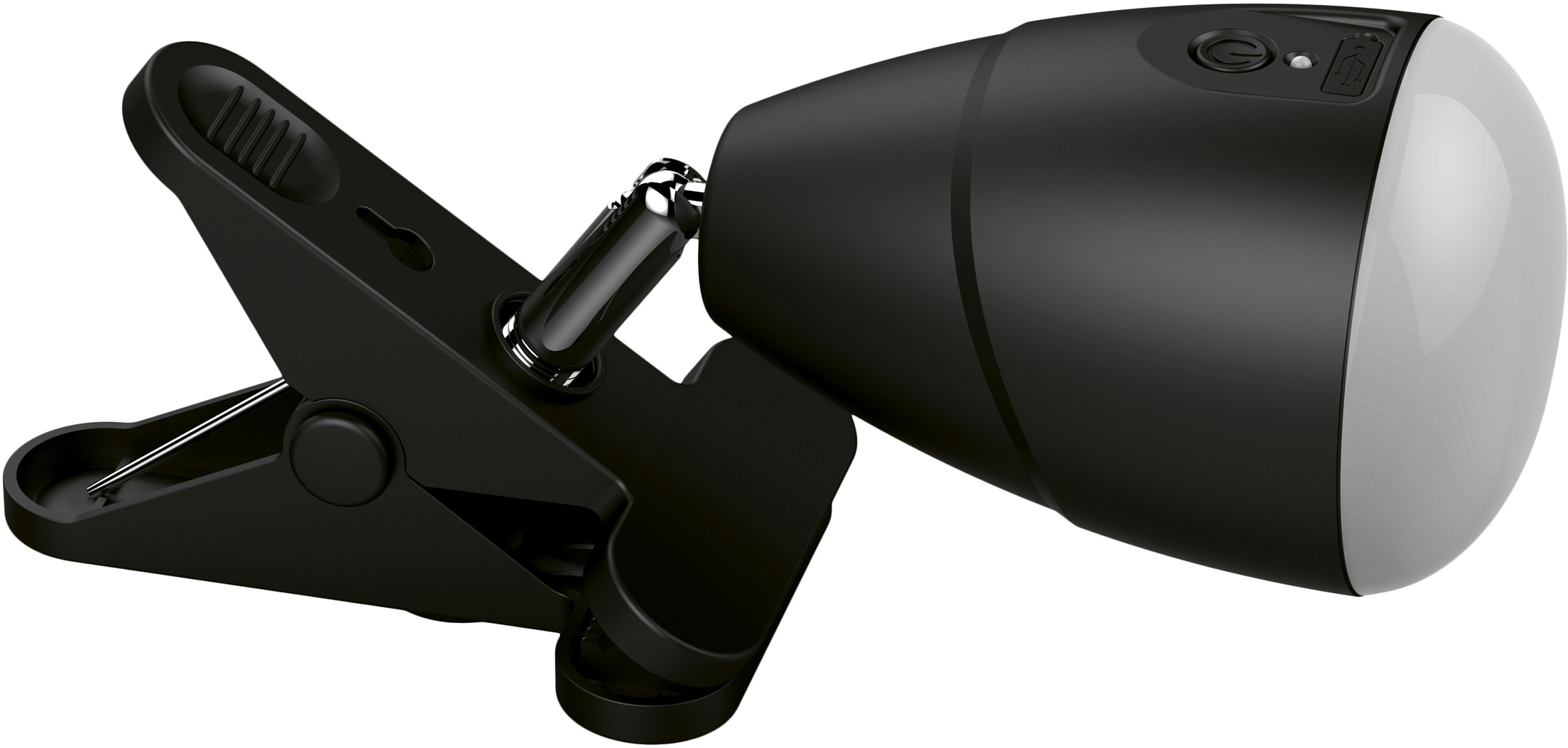 Näve LED Klemmleuchte »Camping« LED-Modul 1 Stk. Neutralweiß dimmbar 3 Stufen in schwarz, Größe Ø 8 cm