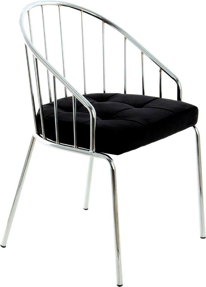 Kayoom Stuhl »Palma,minimalistischer Stuhl,durchgehendes Gestell aus stabilem Metall«, 1 St., elegant, bequem, stabil, in edlen Farben gehalten