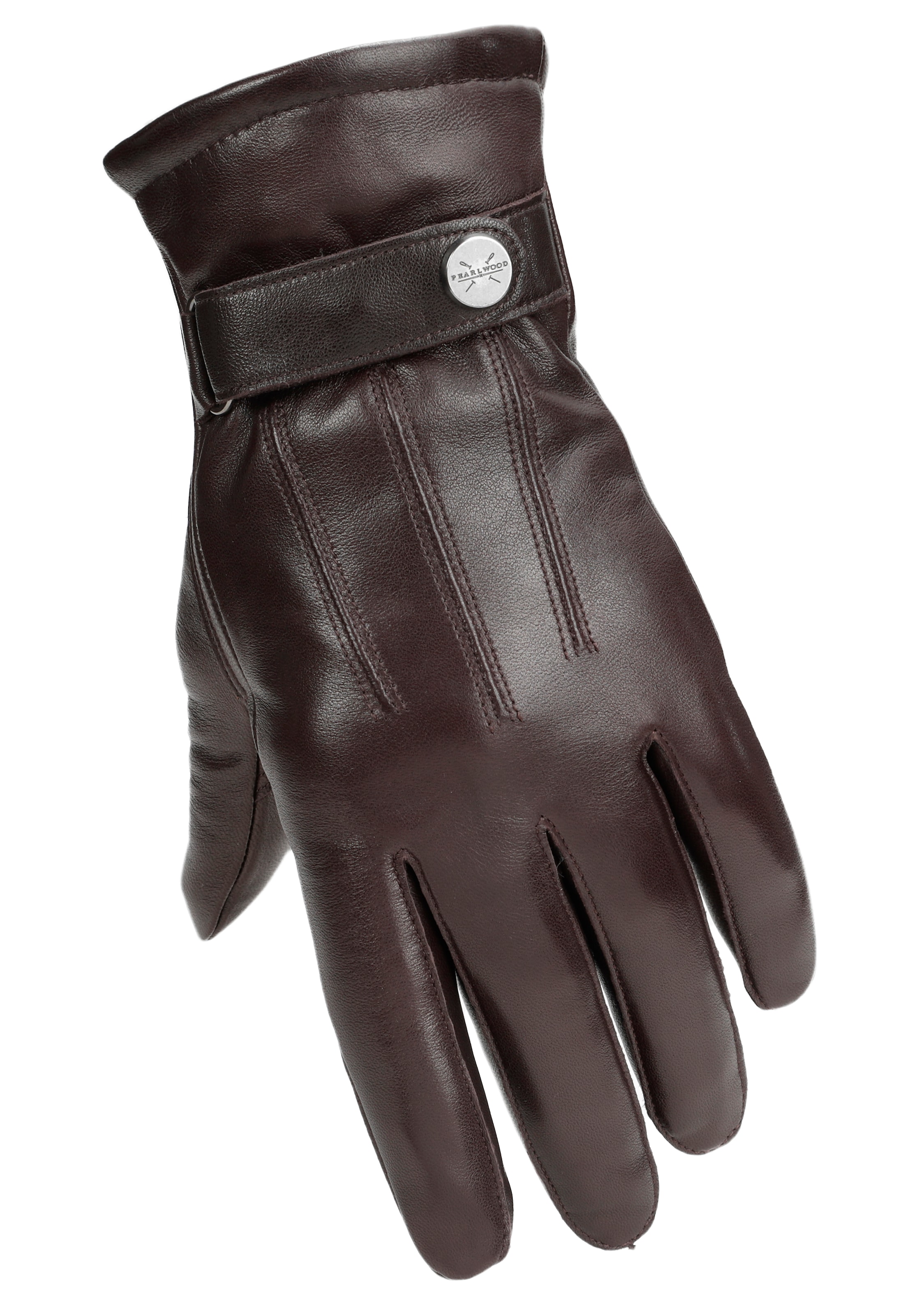 PEARLWOOD Lederhandschuhe »BROOKS« weiches Innenfutter, Wollanteil, verstellbarer Lederriegel