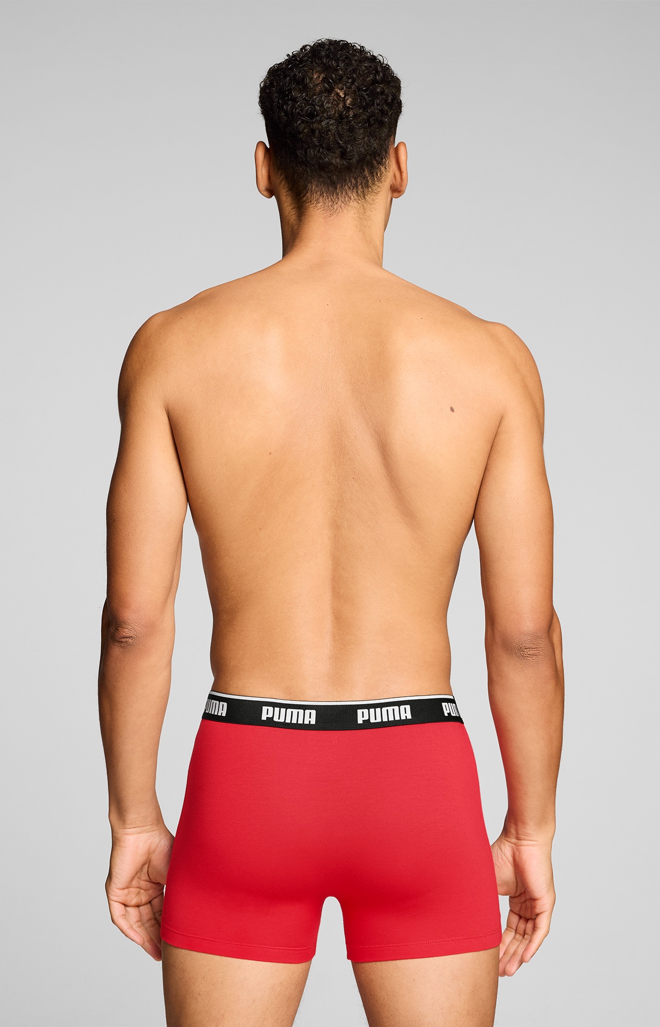 PUMA Boxershorts »PUMA MEN EVERYDAY BASIC BOXERS« 3er Pack,  Komfortabler elastischer Logobund