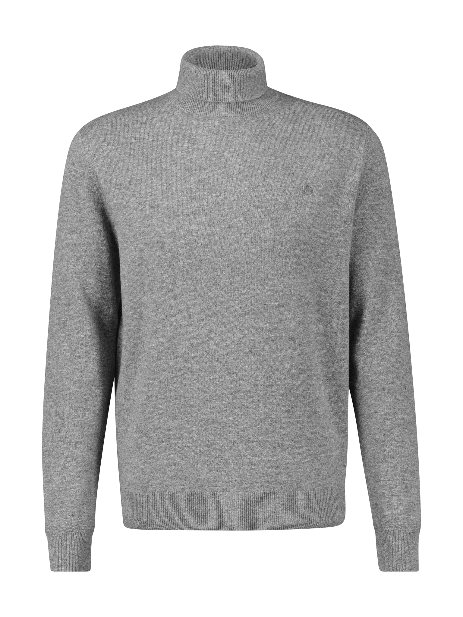 LERROS Rollkragenpullover mit Logo Stickerei