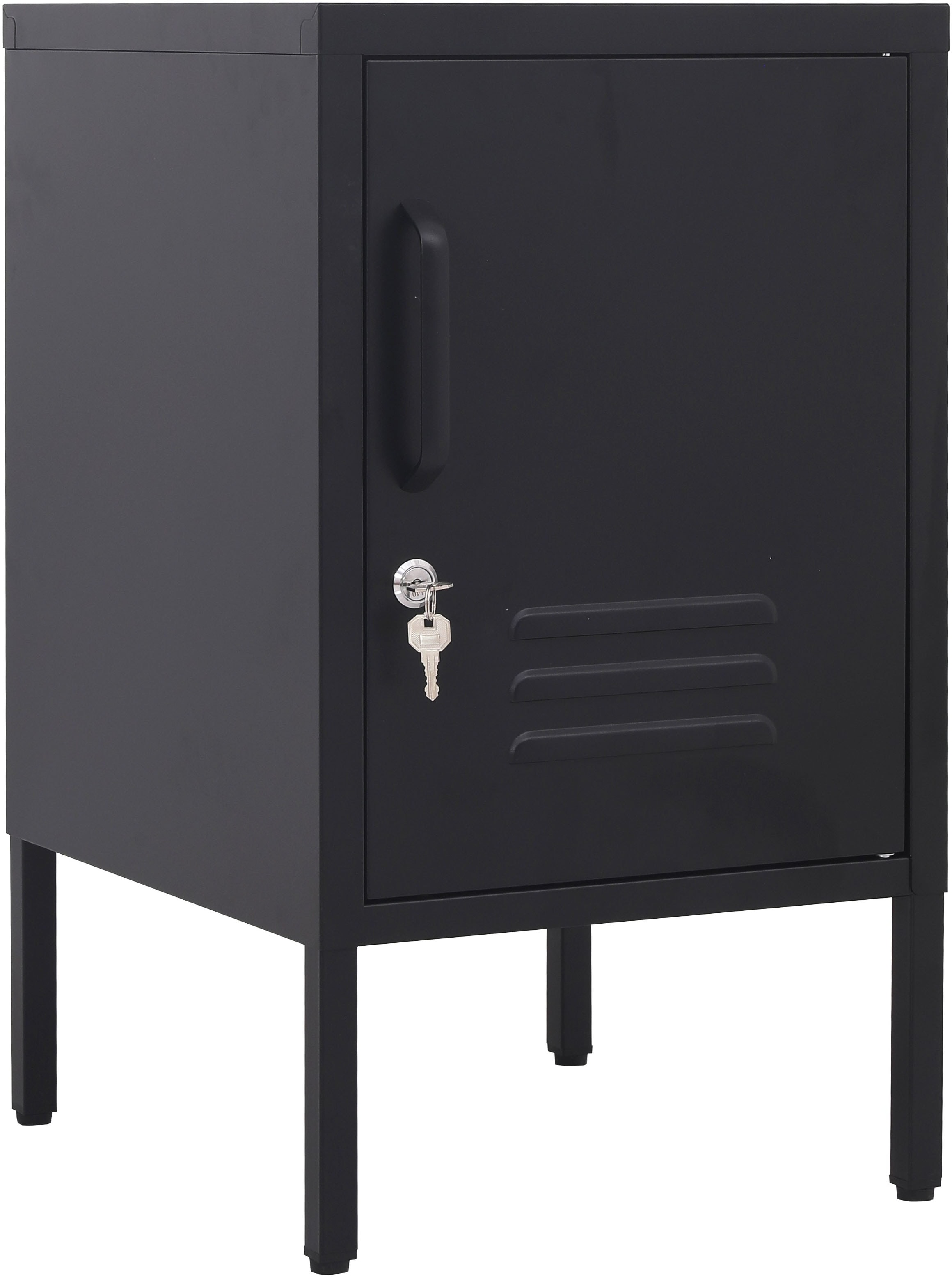 OTTO home Nachtkommode »Nachttisch Nachtkonsole Beistelltisch Metallschrank Siena« in 4 Farben aus Metall Stahlschrank Bestseller,  in der Höhe verstellbar, abschließbar