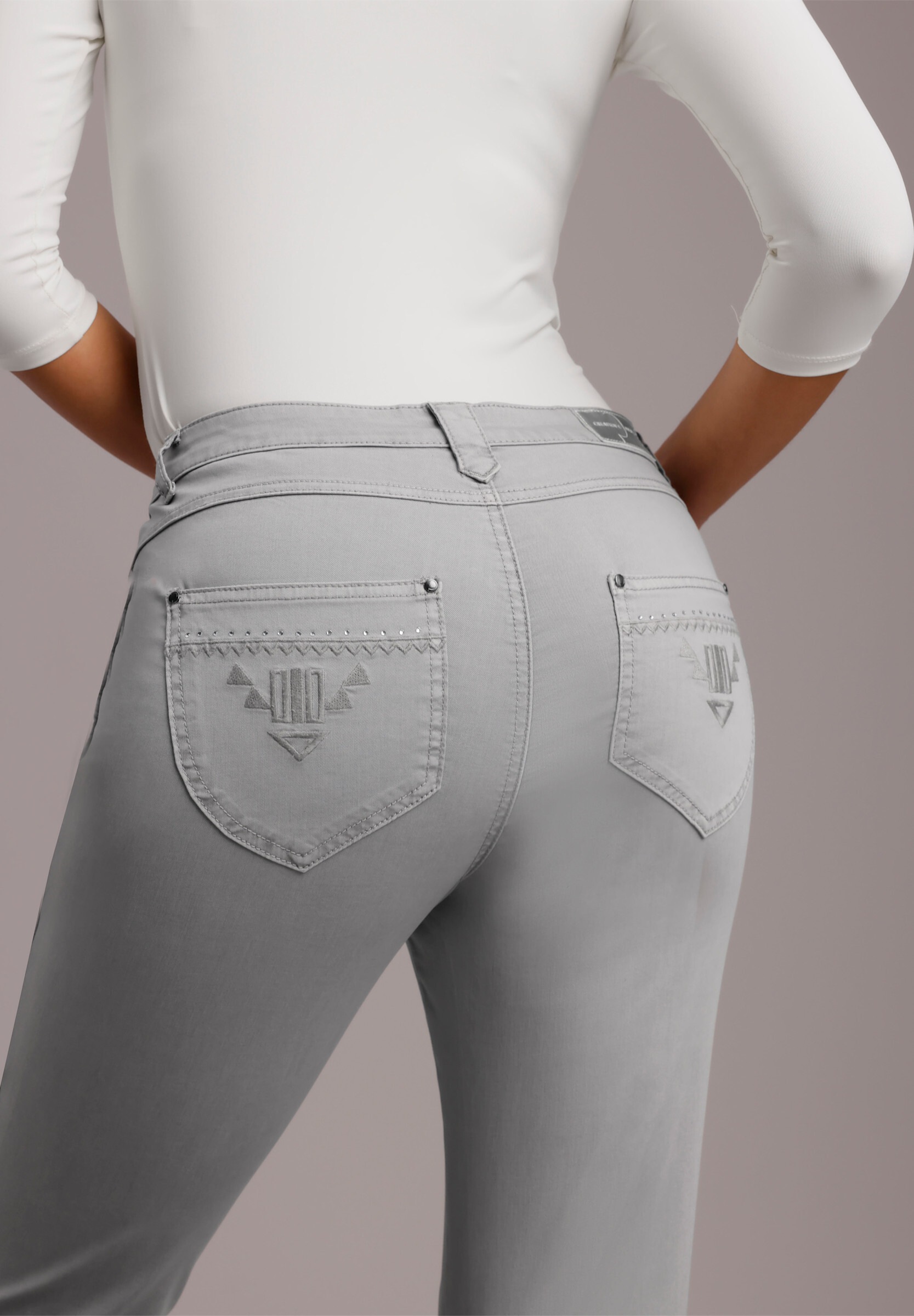 creation L Bequeme Jeans »Baumwoll-Lyocell-Jeans Gerade Jeans mit Lyocell-Anteil«