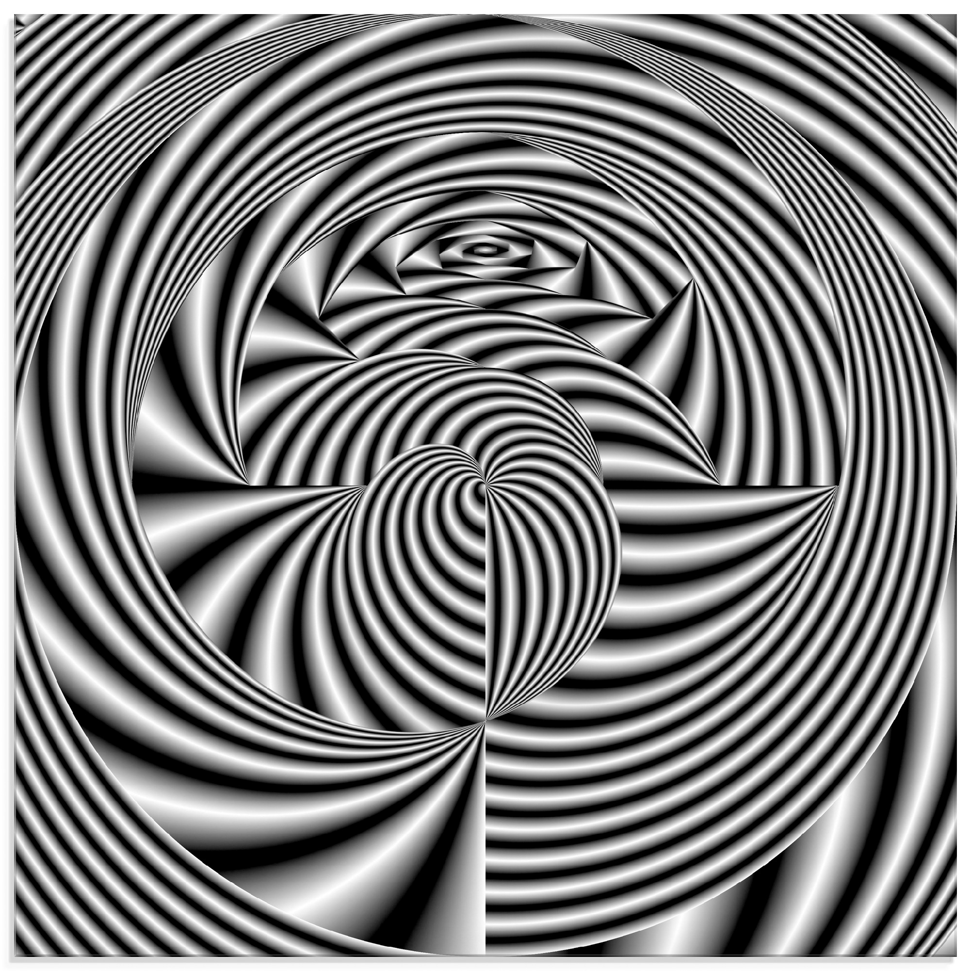 Artland Glasbild »CNC monochrom«, Muster, (1 St.)
