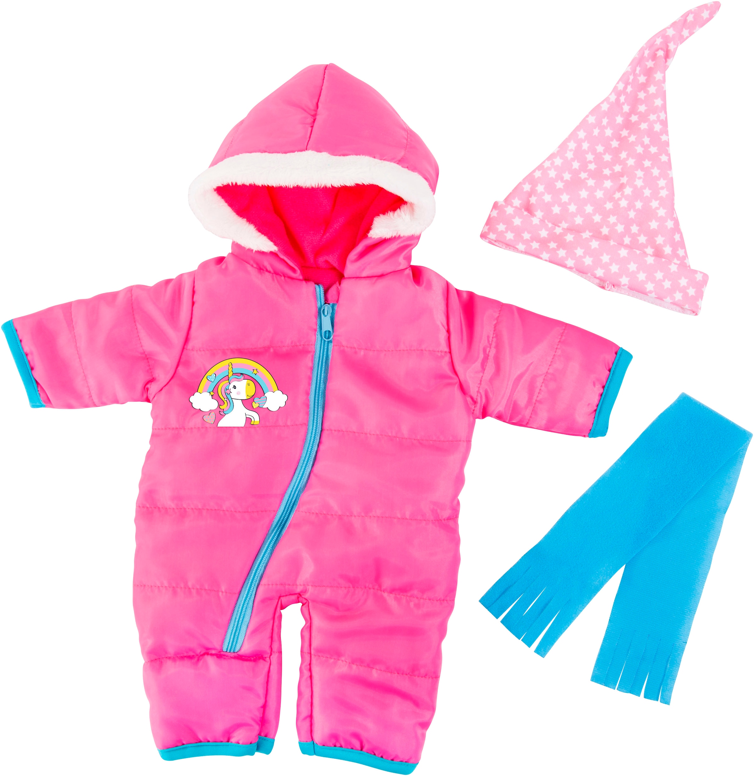 Puppenkleidung »Schneeoverall 46 cm«, (Set, 3 tlg.)