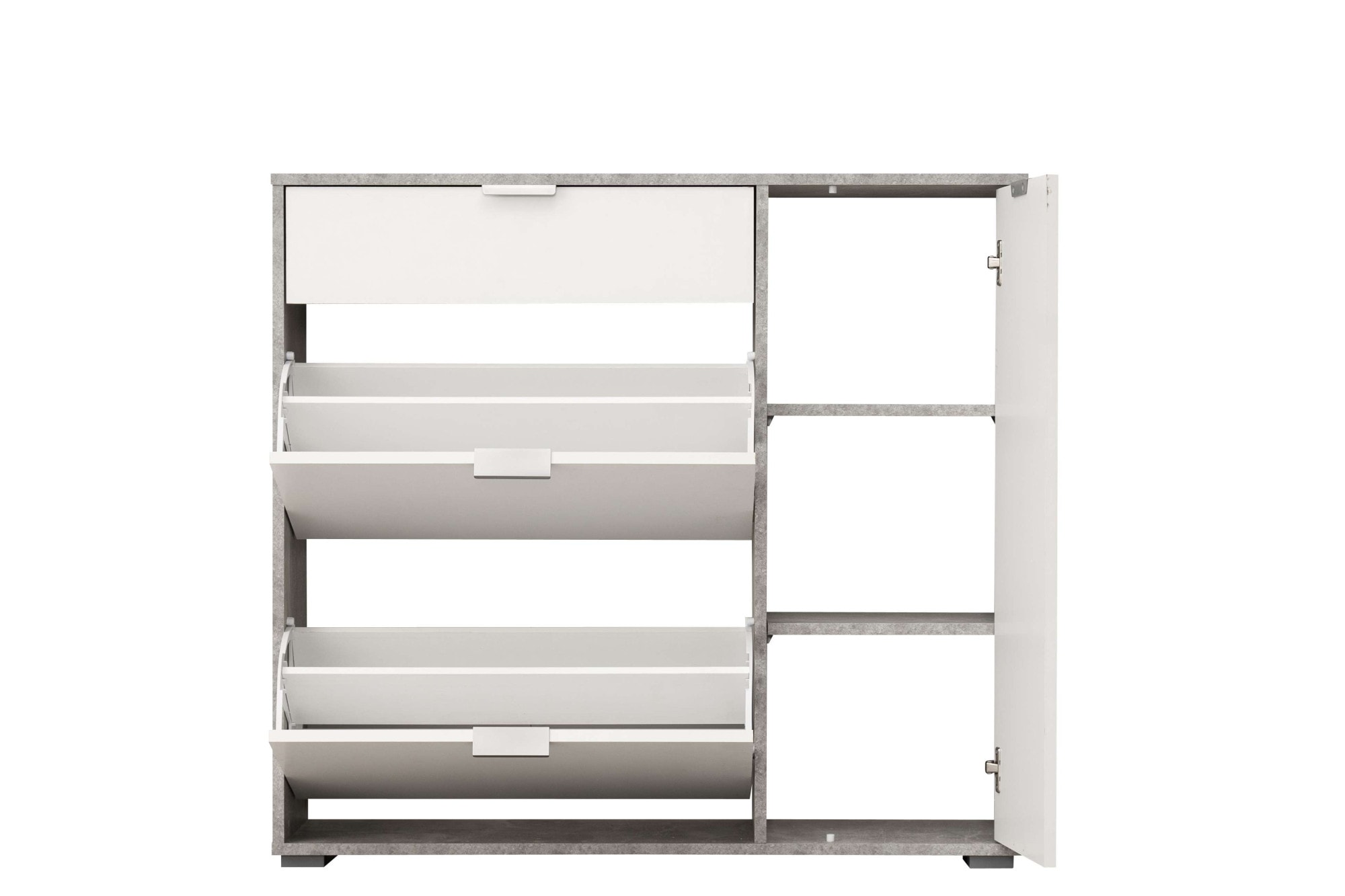 INOSIGN Schuhschrank »Arco 2, Schuhkommode, Schuhregal, Breite 102 cm« 2 Klappen mit Doppelschuhtrommeln, mit Schublade, in modernen Farben