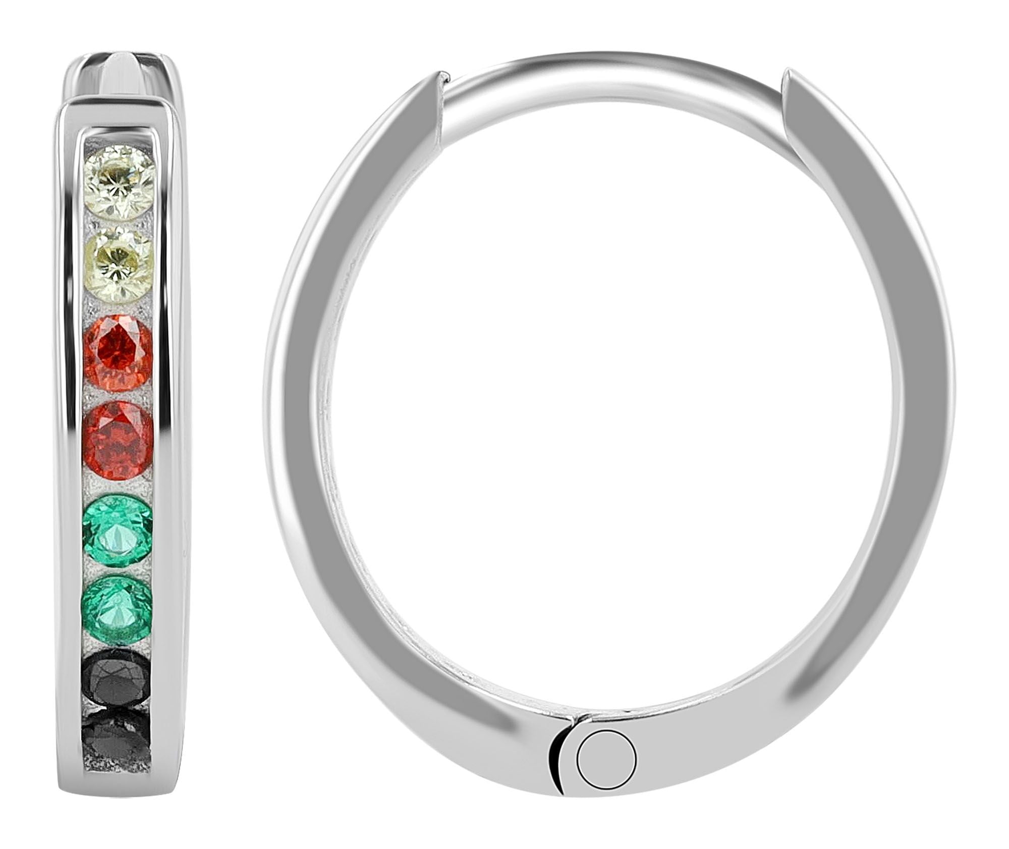 Adelia´s Paar Creolen »Damen Ohrringe ¿ Klappcreole aus 333 Gold mit Zirkonia«