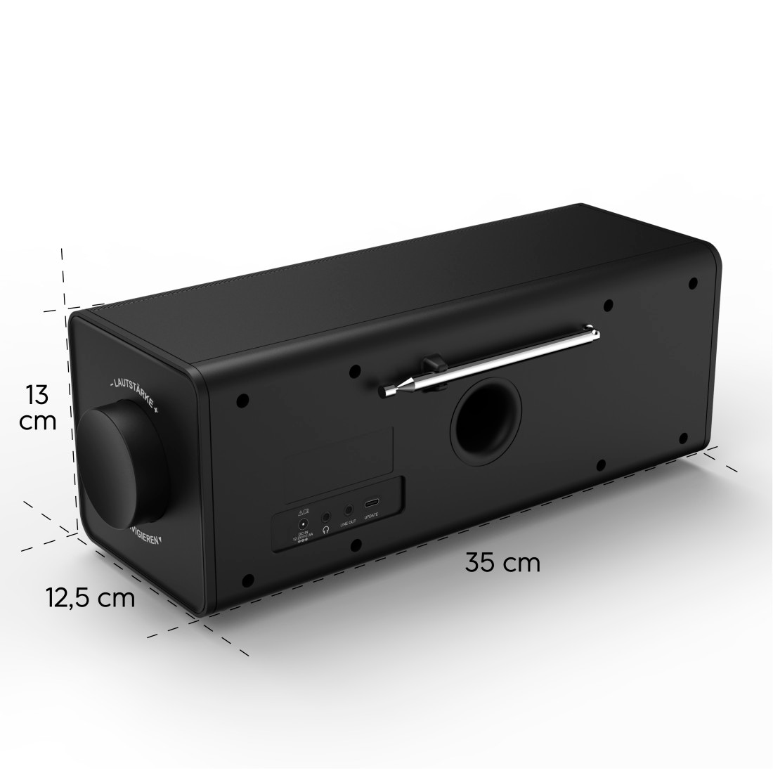 Hama Digitalradio (DAB+) »DAB-Radio (mit Bluetooth, Stereo, Digitalradio, FM/DAB+, Radiowecker)« ( 10 W)