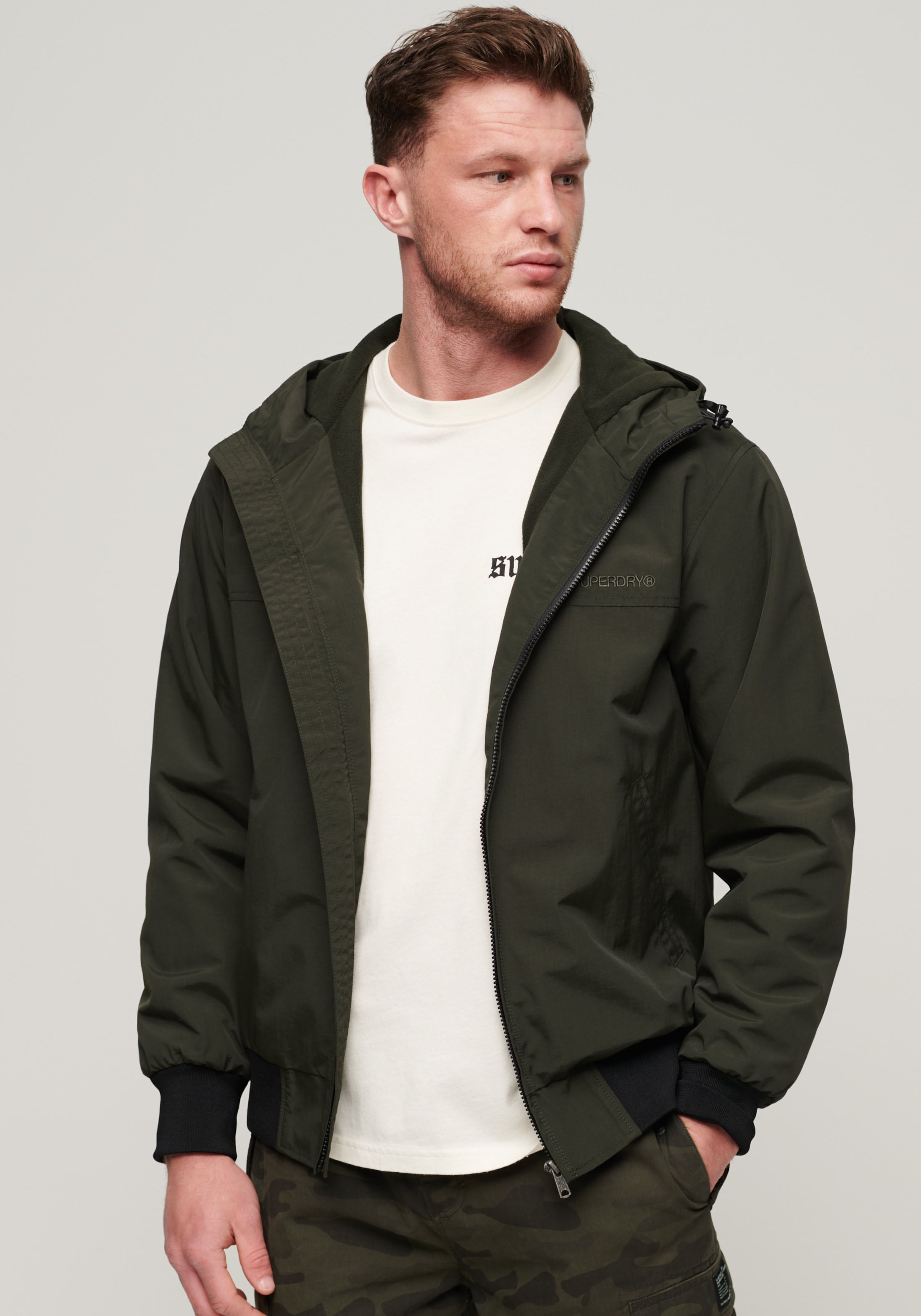 Bomberjacke »SURPLUS NYLON HOODED BOMBER«, mit Kapuze