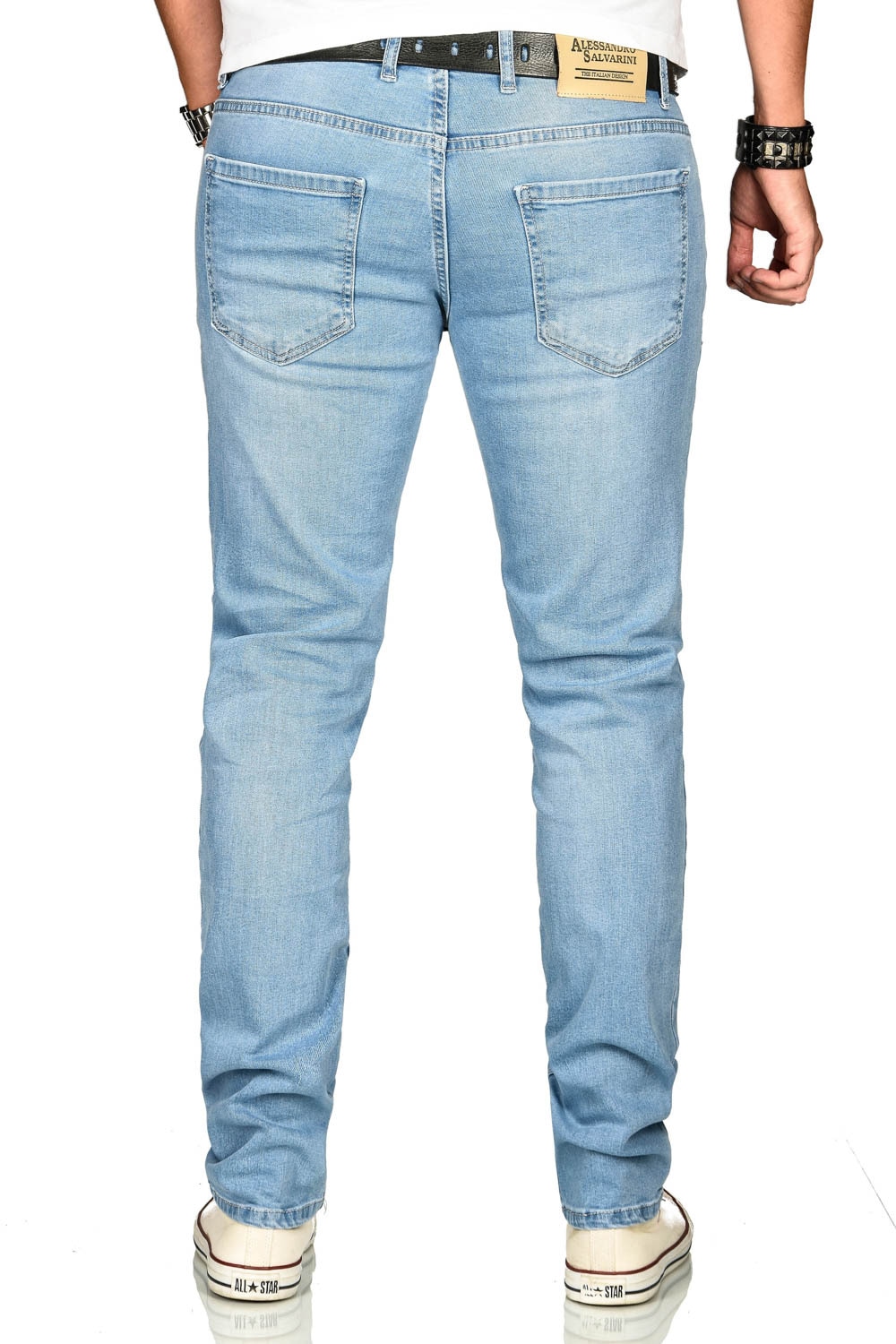 Alessandro Salvarini Stretch-Jeans »A. Salvarini Herren Jeans Blau Multi AS170-AS174«