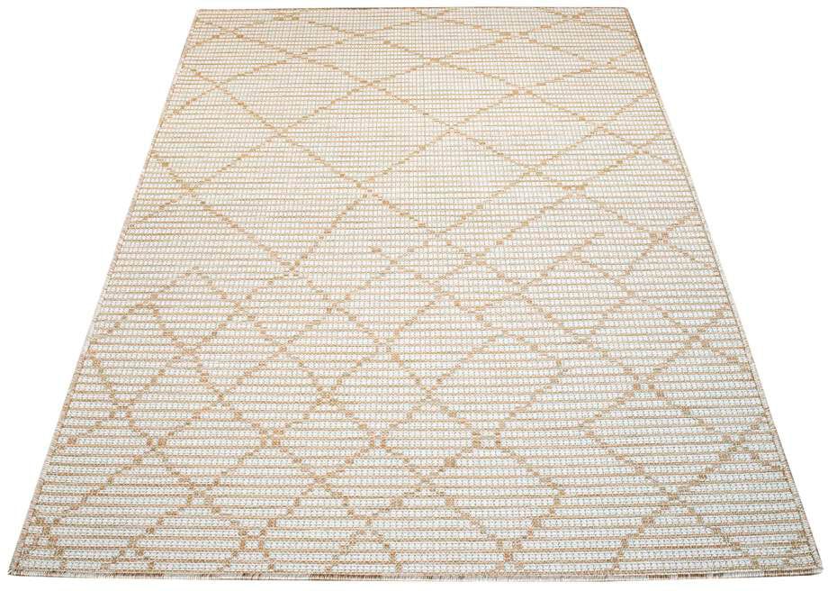 Carpet City Outdoorteppich »PALM3526« rechteckig 5 mm Höhe Wetterfest & UV-beständig, für Balkon, Terrasse, Küche, flach gewebt