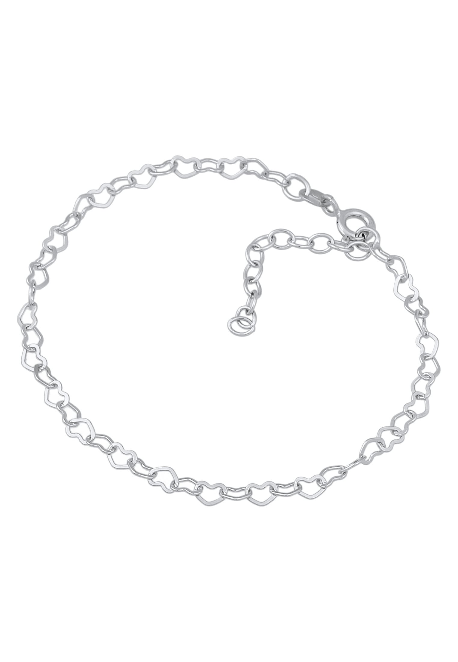 Elli Armkette »Armband Herz Liebe Verbunden 925 Silber«