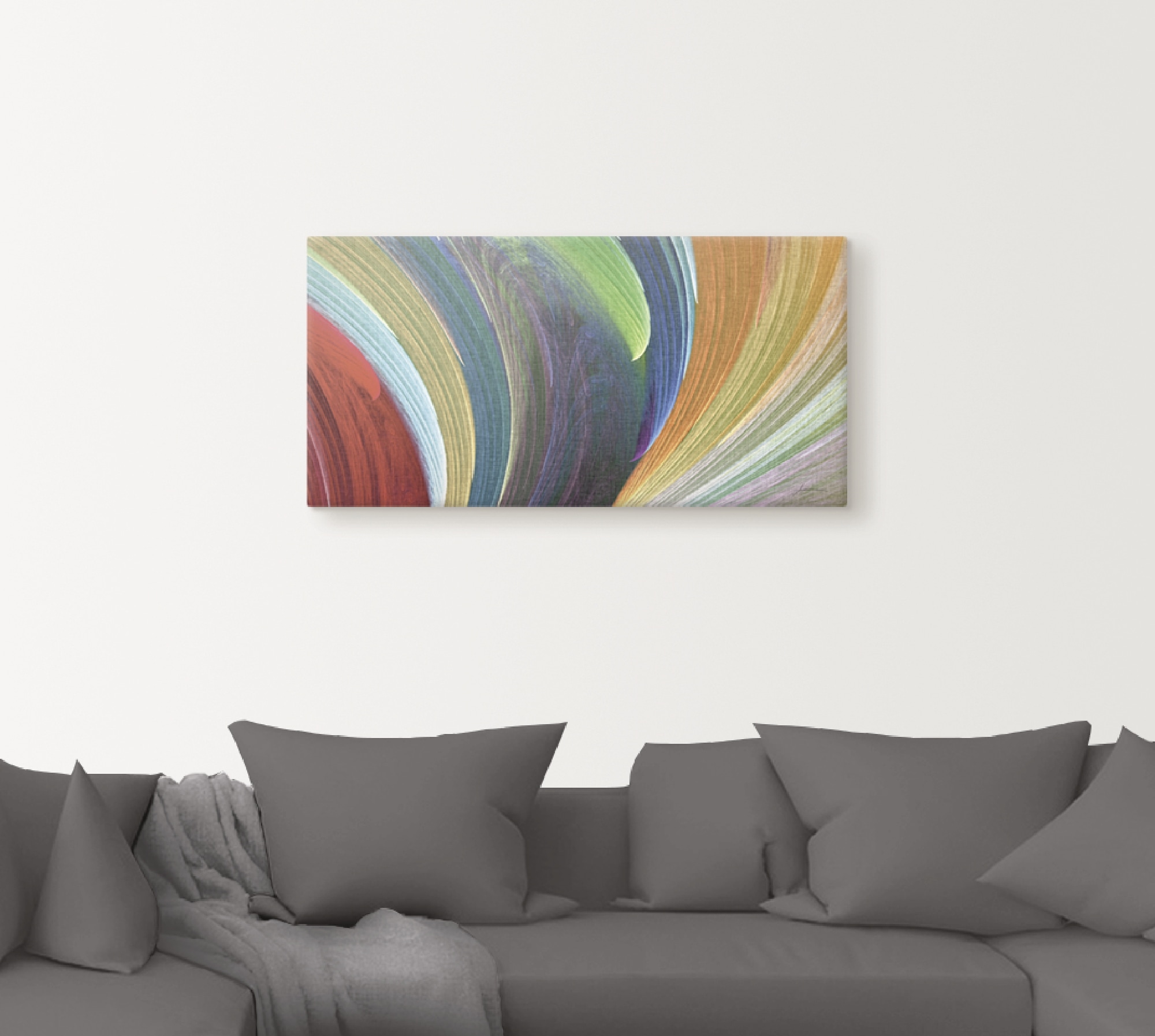Artland Leinwandbild »Windwellen III«, Muster, (1 St.), auf Keilrahmen gespannt
