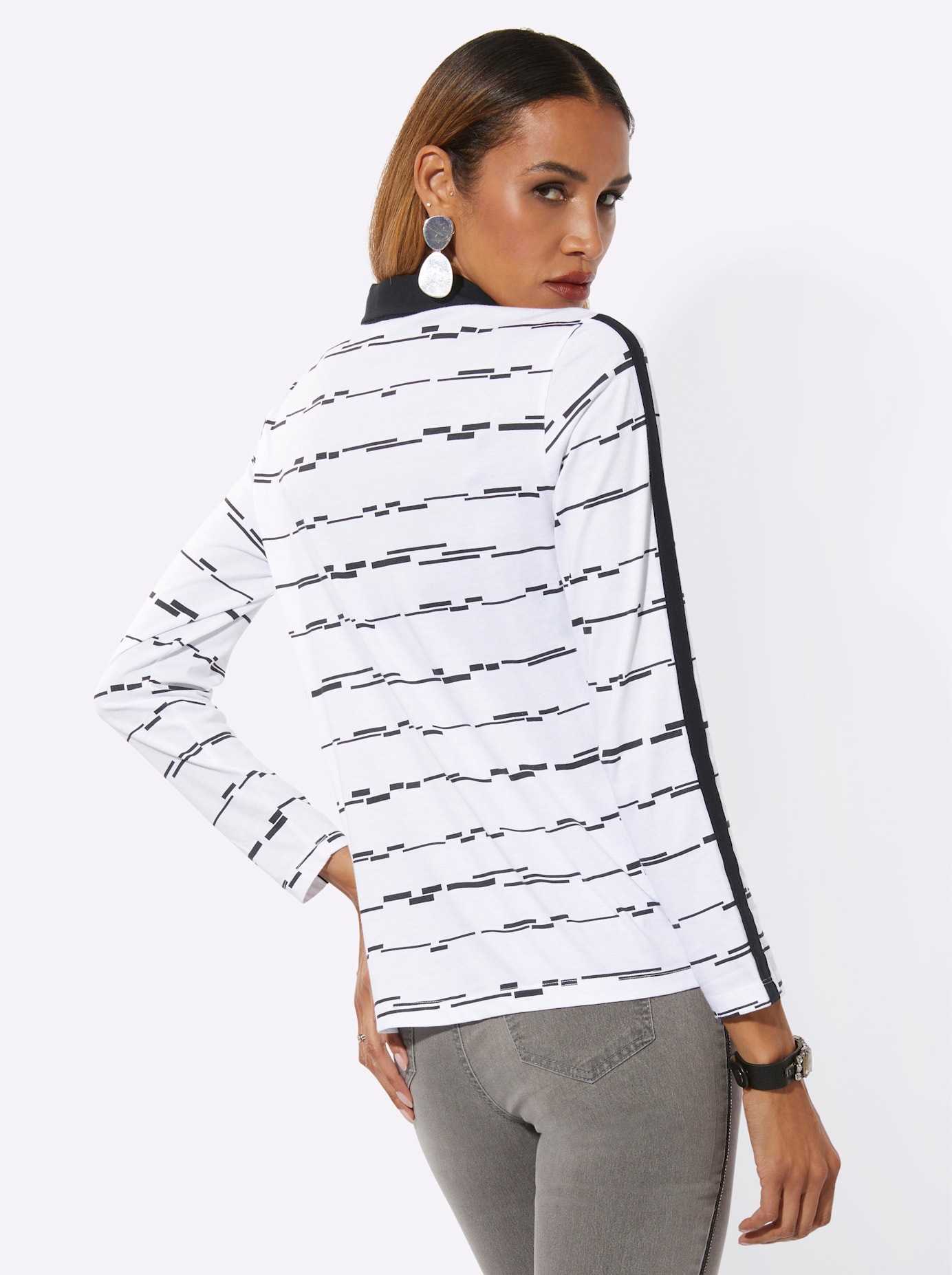 creation L Langarmshirt »Poloshirt« 1 tlg.