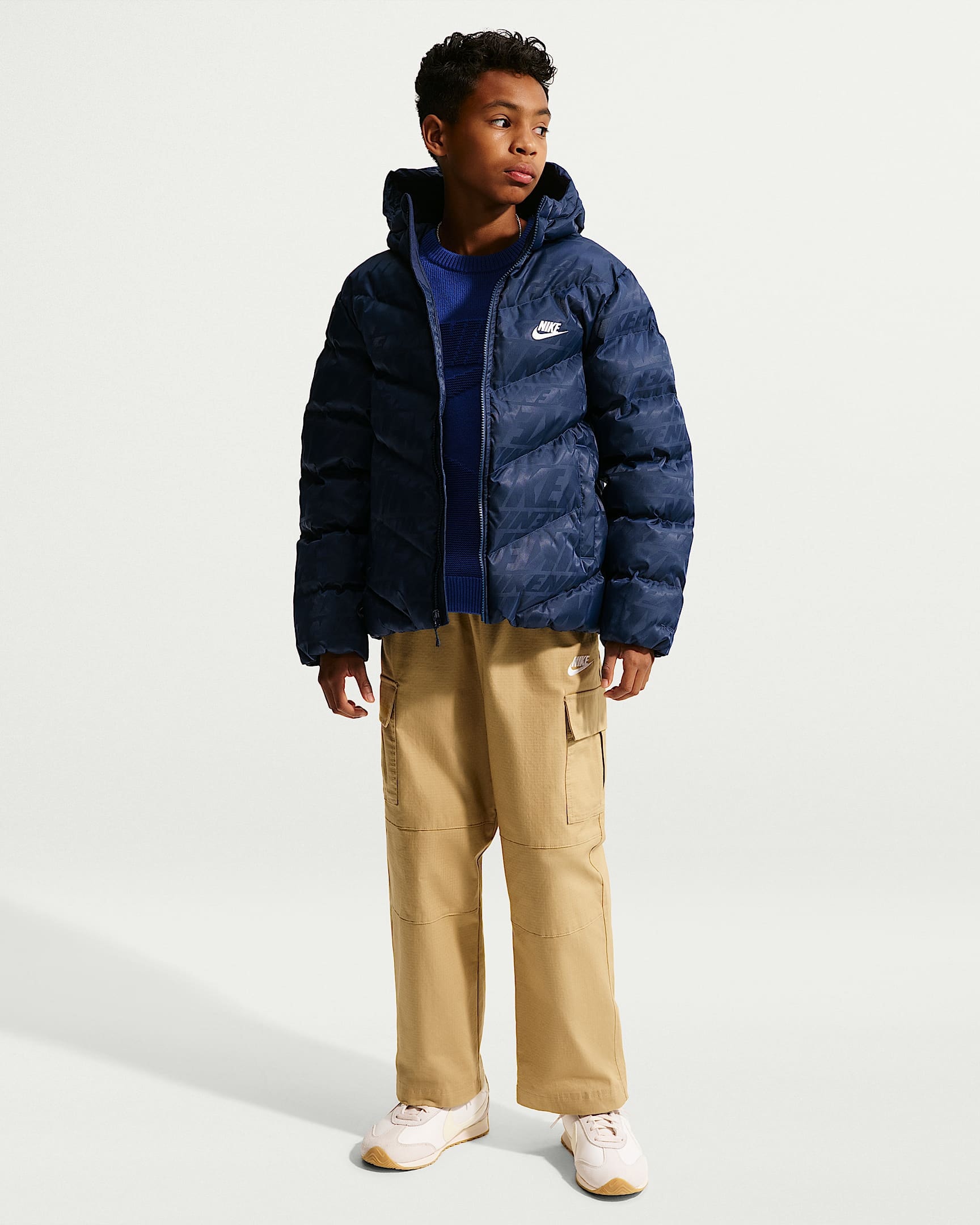 Nike Sportswear Outdoorjacke »Nike Sportswear Big Kids' Therma-FIT Loose Puffer Jacket« mit sportlichem Look