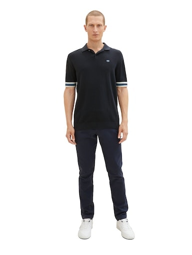 TOM TAILOR Chinohose, (2 tlg., inklusive Gürtel), mit dezenter Struktur