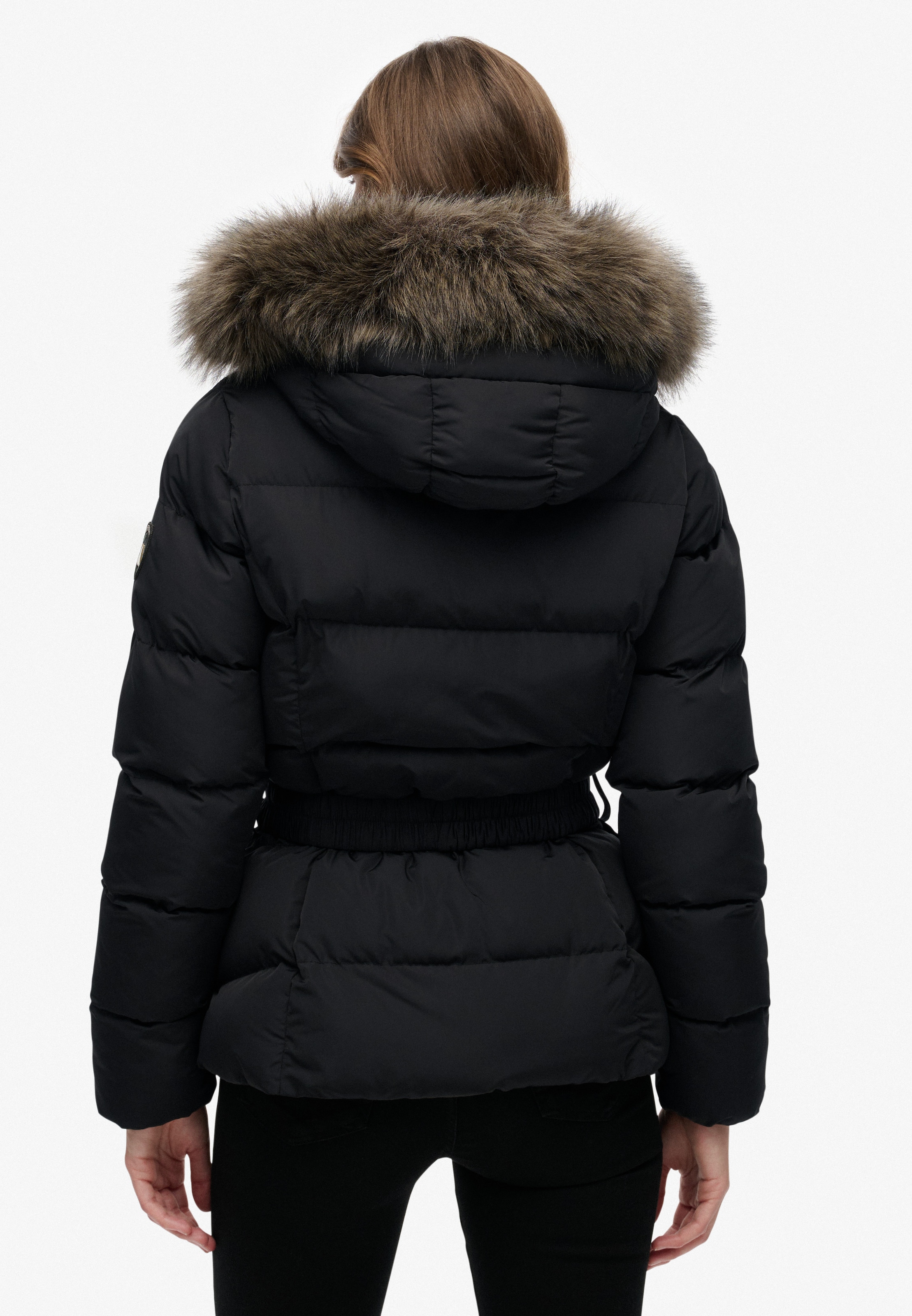 Superdry Steppjacke »FUJI BELTED PUFFER« mit Kapuze