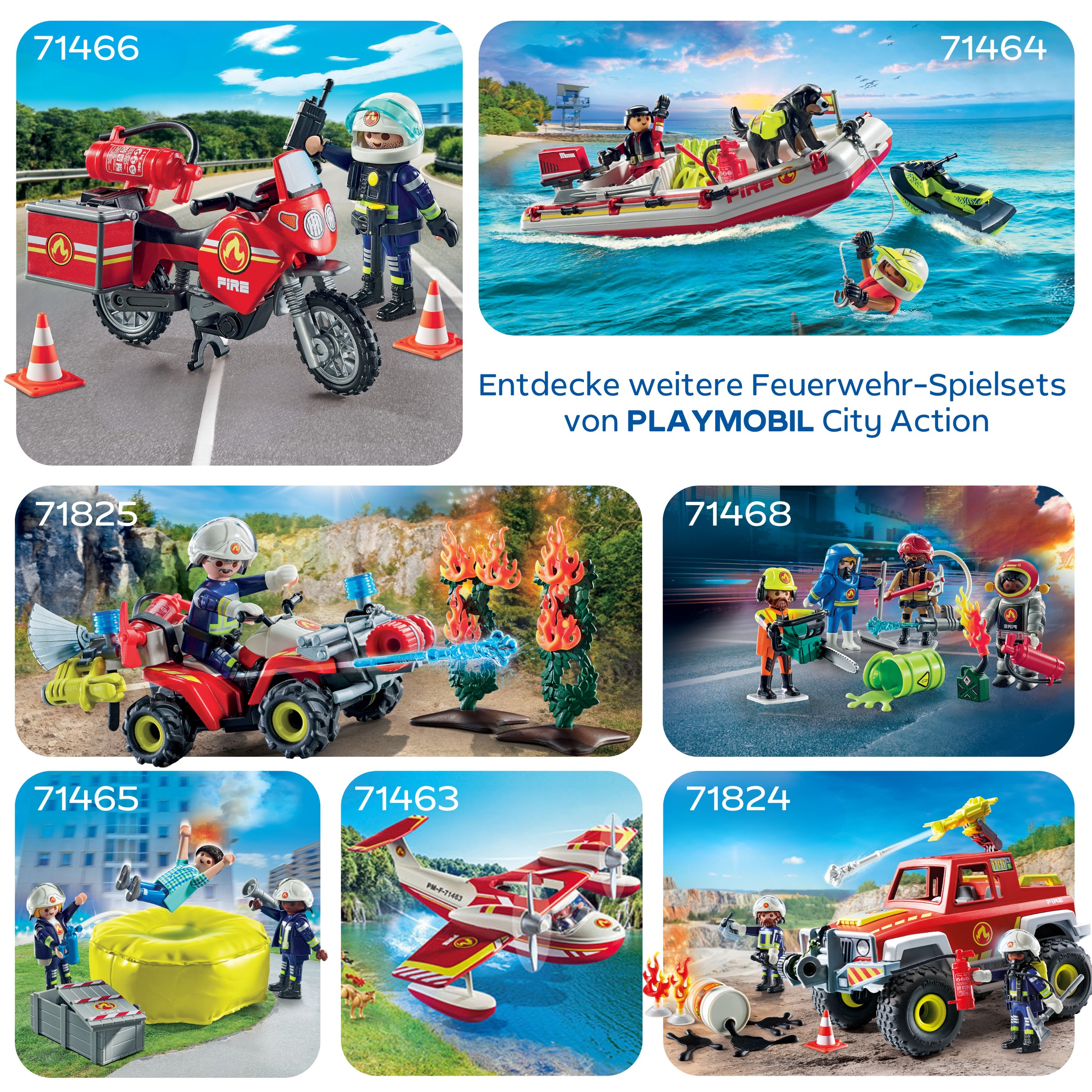 Playmobil® Konstruktions-Spielset »Feuerwehrtruck (71824), Playmobil Action Heroes«, (68 St.)