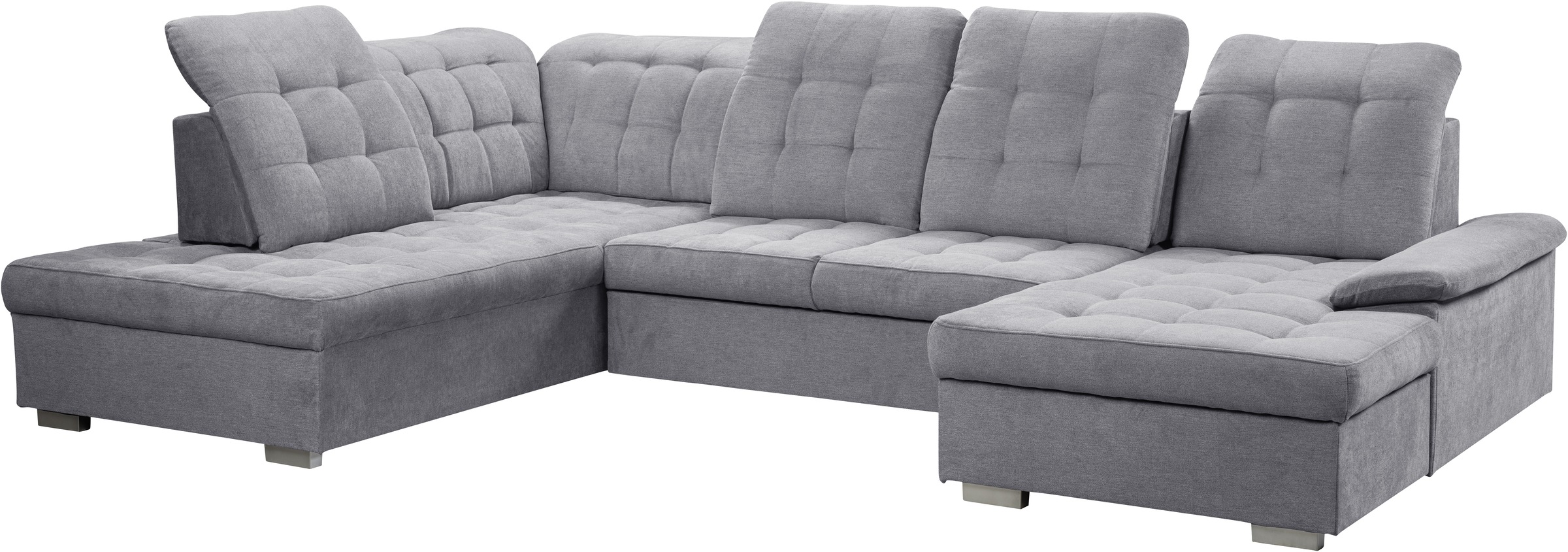 WERK2 Wohnlandschaft »Kordula-New U-Form«, Sofa in U-Form mit Schlaffunktion & Bettkasten, Schlafcouch