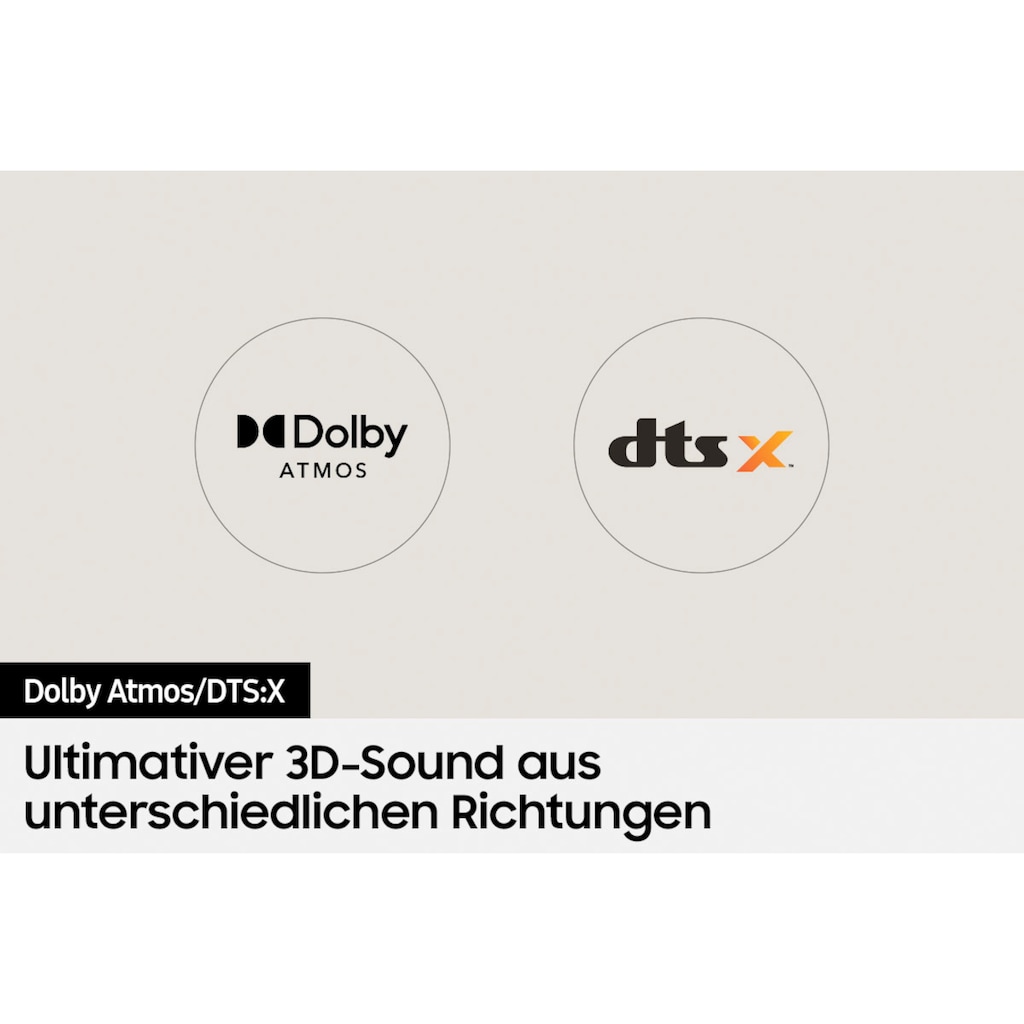 Samsung Soundbar »HW-Q610B«, 3.1.2-Kanal (mit 9 integrierten Lautsprechern)-Dolby Atmos- und DTS:X-Unterstützung-Ausgangsleistung (RMS): 360 W