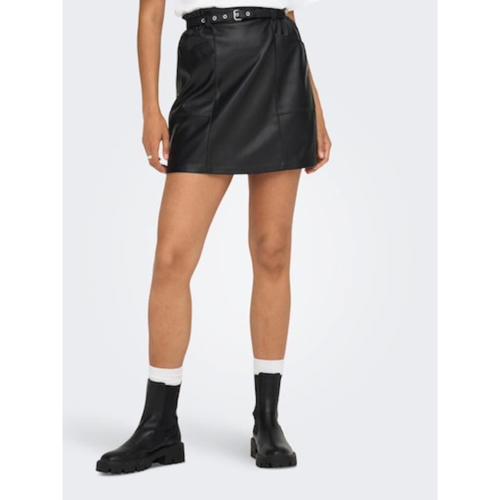 ONLY Lederimitatrock »ONLNEWHEIDI FAUX LEATHER SKIRT OTW«