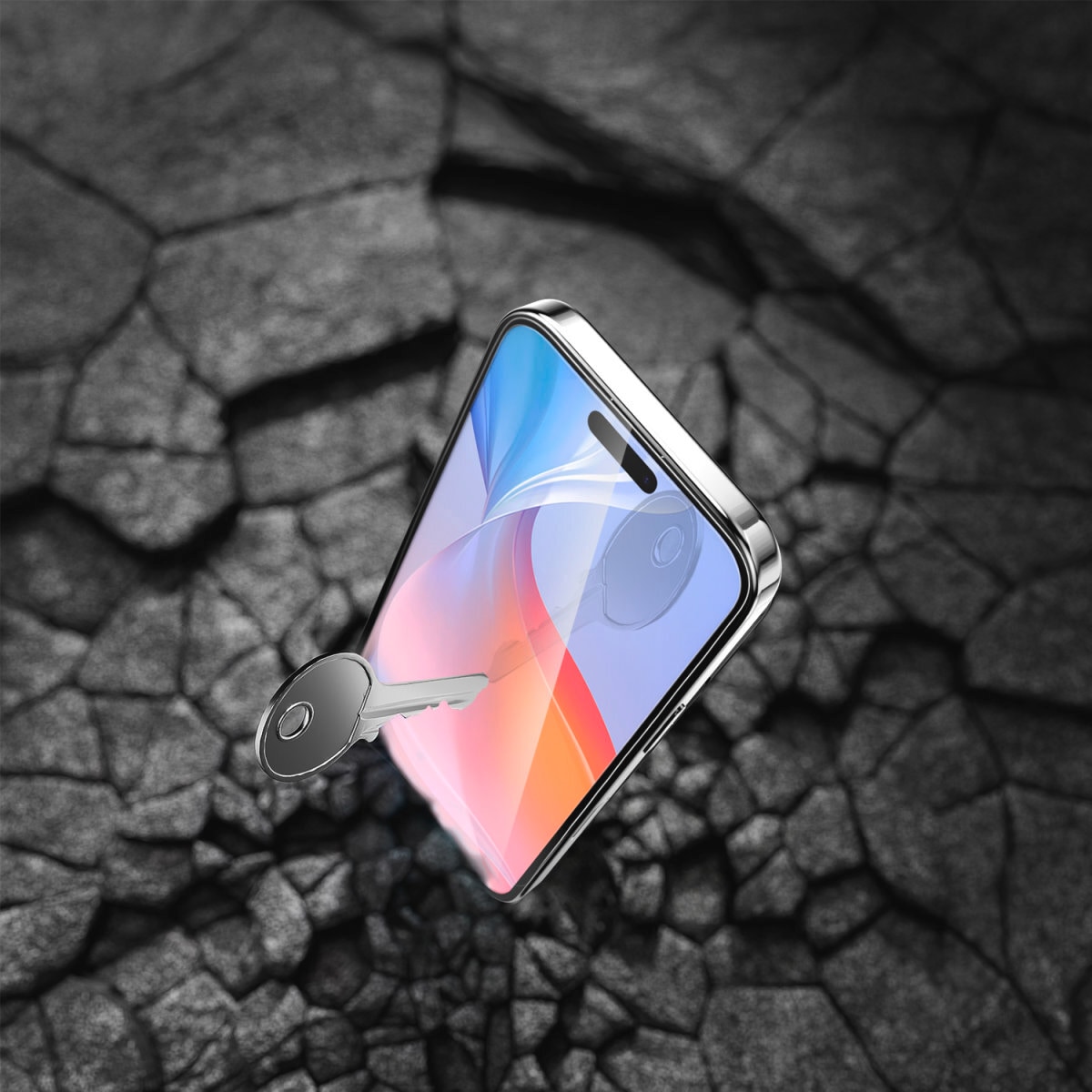 4smarts Displayschutzglas »Second Glass mit Montagerahmen«, für Apple iPhone 16, (1 St.), Displayschutzfolie, Schutzfolie, Bildschirmschutz, kratz- & stoßfest