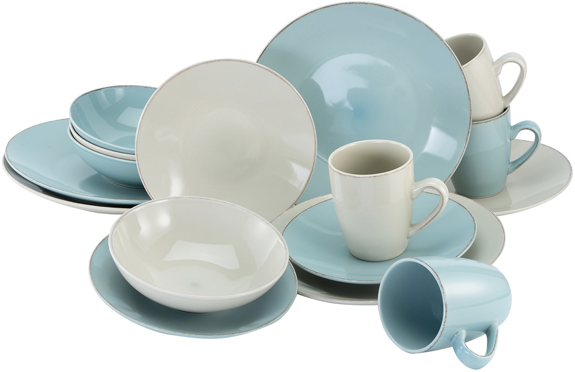 CreaTable Kombiservice »OSLO«, (Set, 16 tlg., Kaffeeservice und Tafelservice im Set,... kaufen