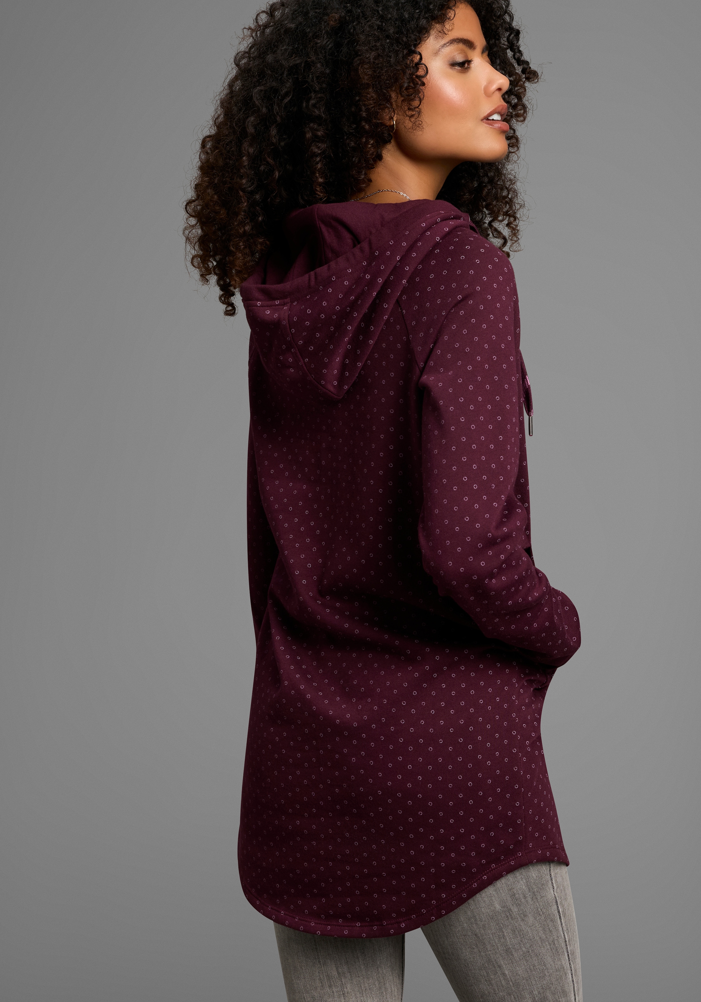 KangaROOS Longsweatshirt mit dezentem Muster