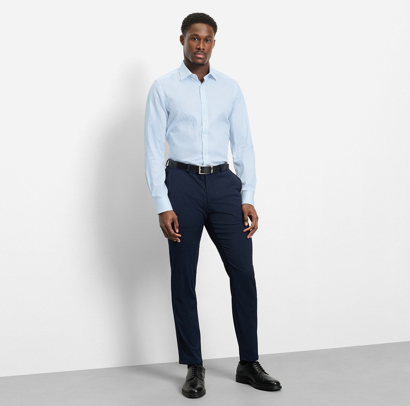 OLYMP Langarmhemd »Level Five« Businesshemd, boby fit,  Kentkragen, gemustert